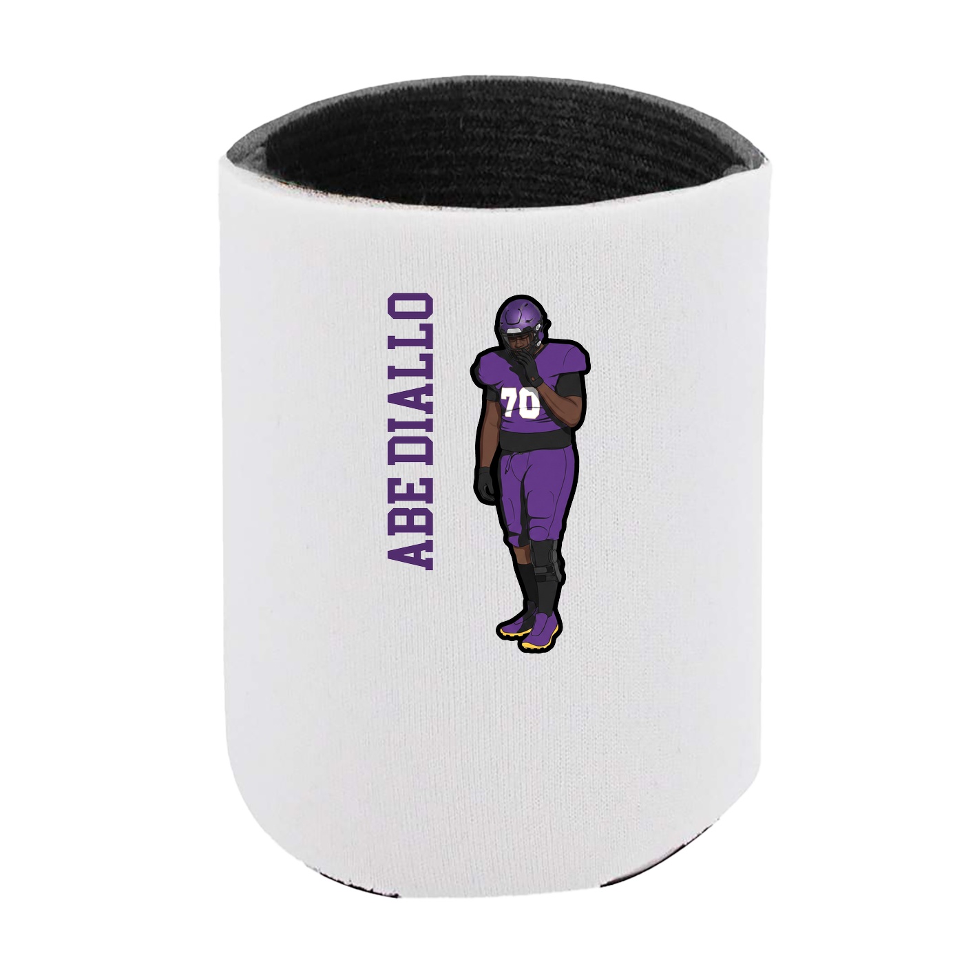 Can Holder — Name Vertical in White