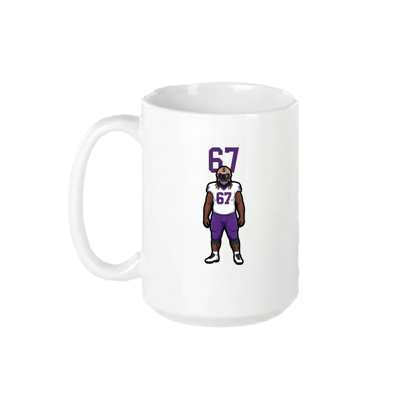 15oz Coffee Mug — Number Top in White