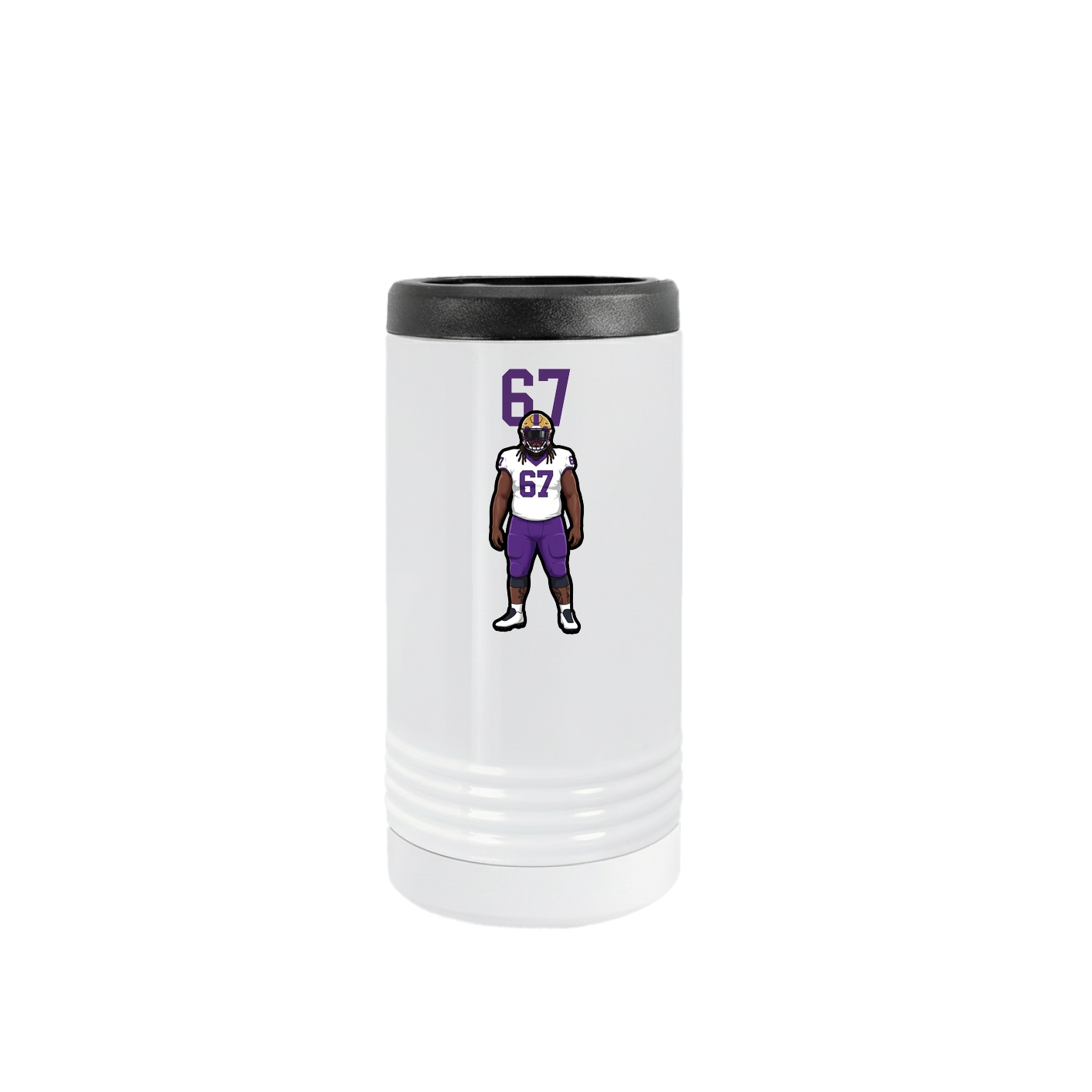 Slim Beverage Holder — Number Top in White