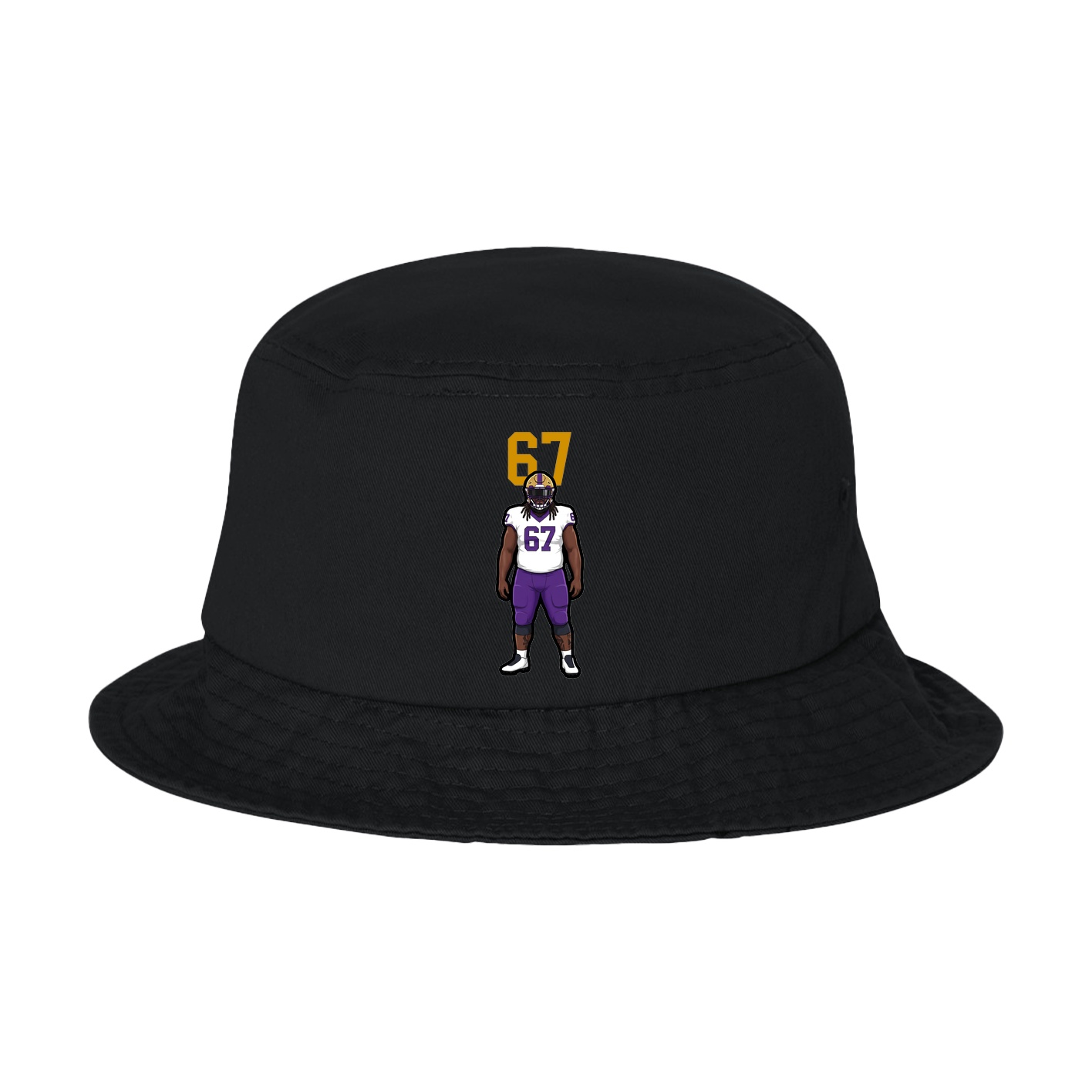 Bucket Cap — Number Top in Black