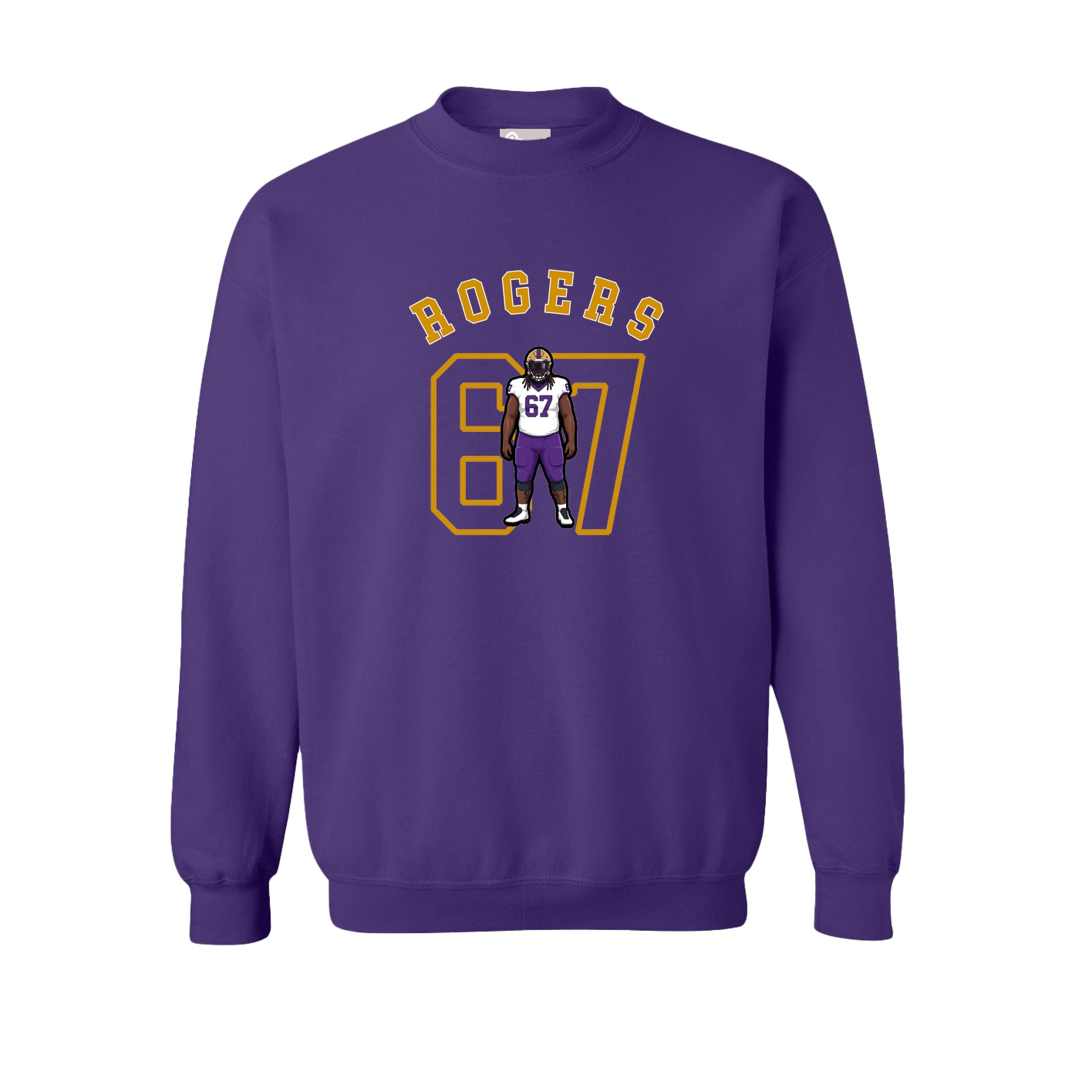 Fleece Crew — Shirsey Arch in Purple