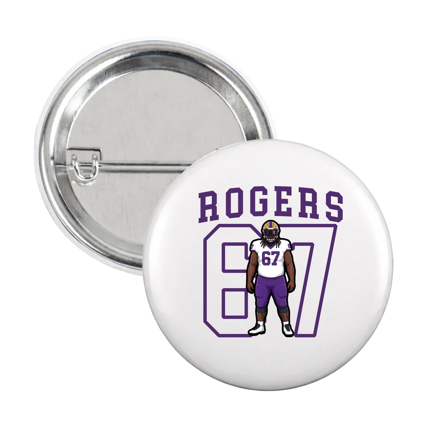 Game Day Button — Shirsey in White