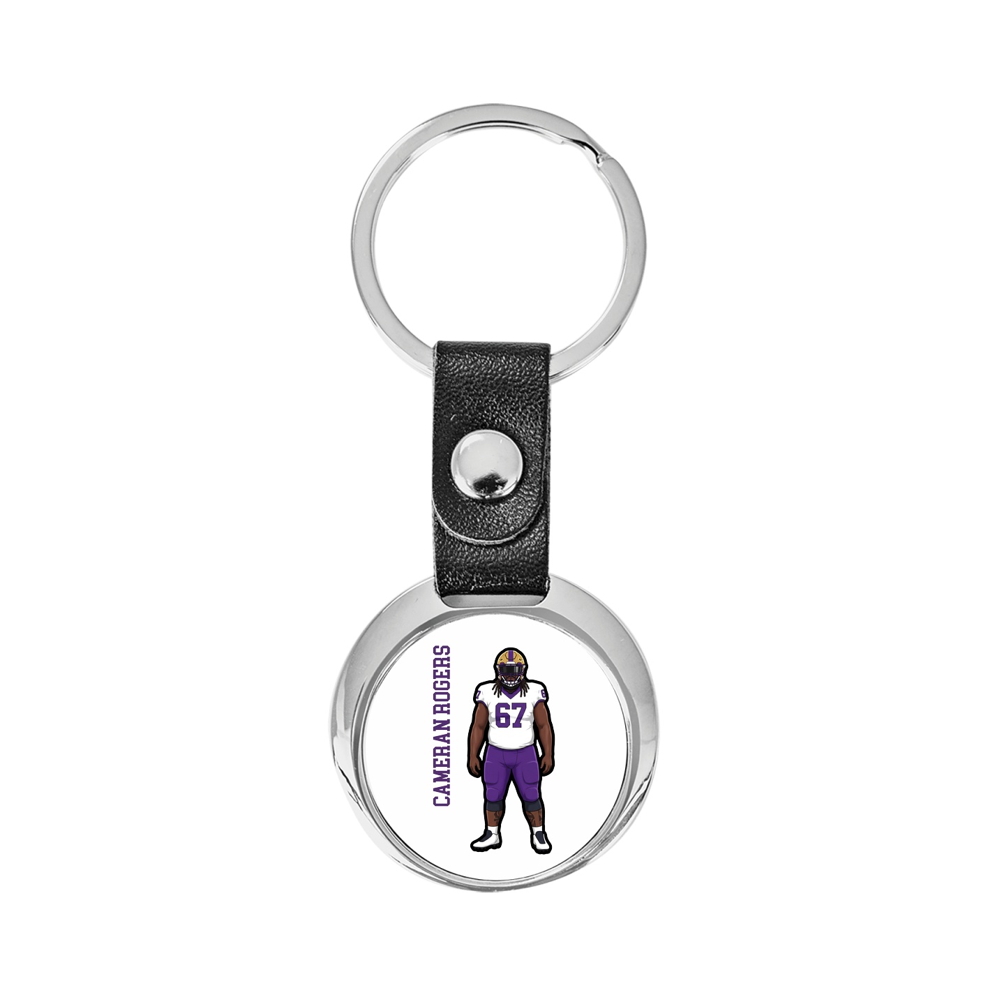 Key Chain — Name Vertical in Classic