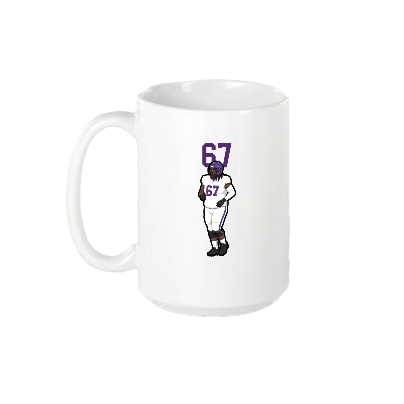 15oz Coffee Mug — Number Top in White