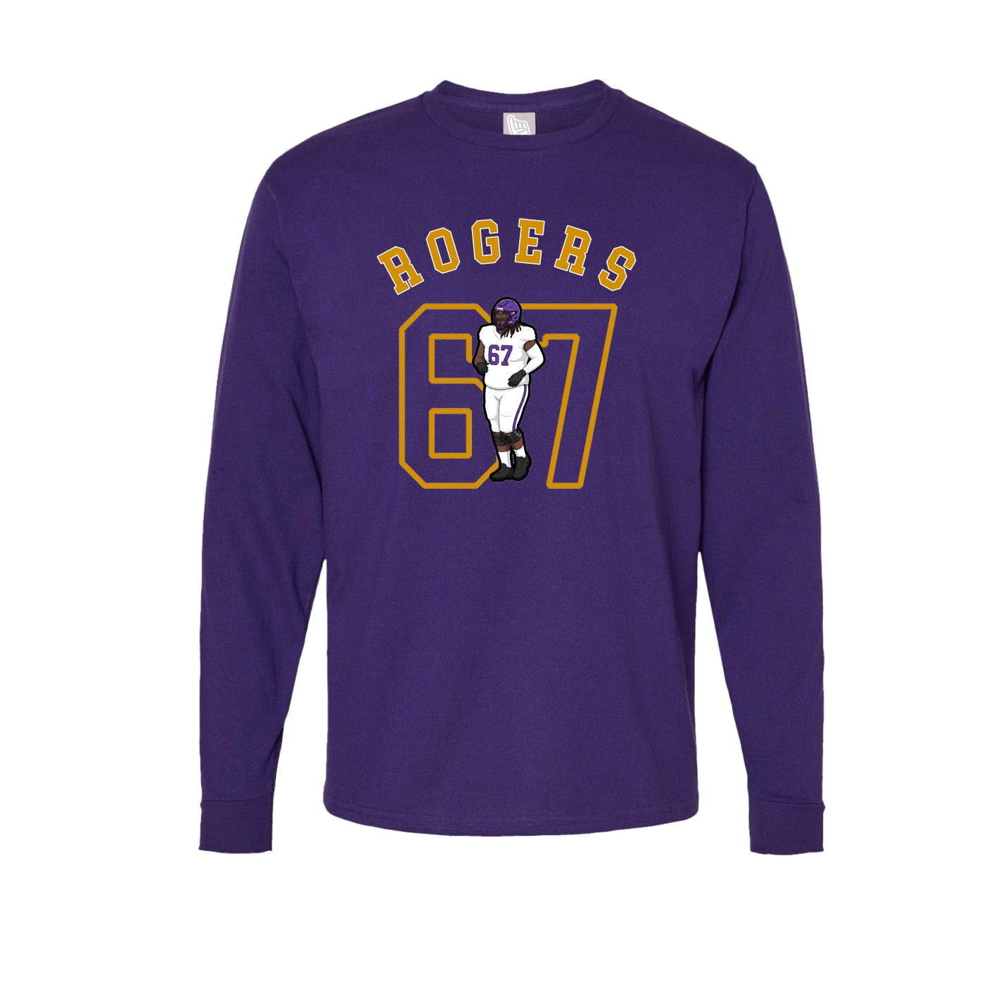 Long Sleeve Tee — Shirsey Arch in Purple