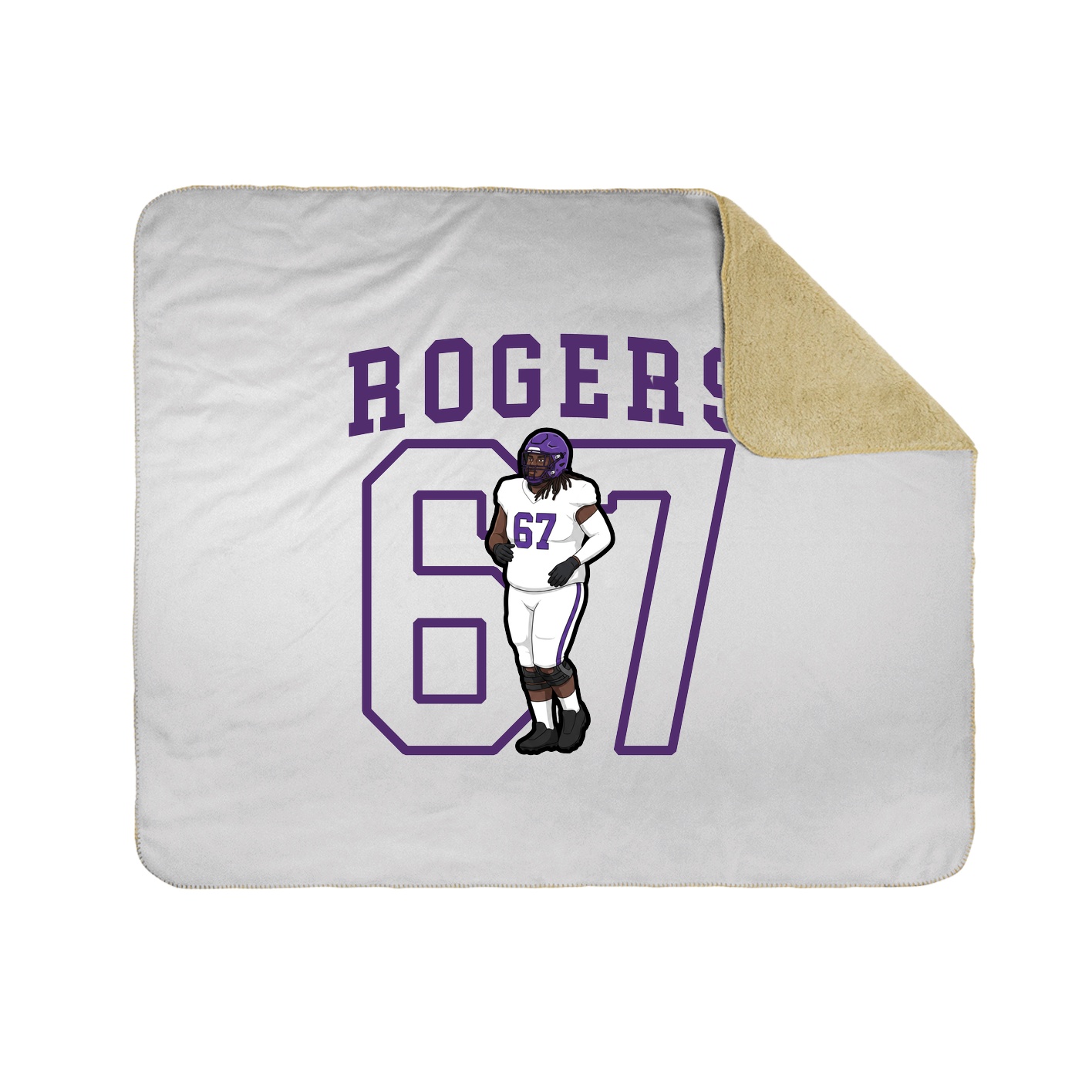 Throw Blanket — Shirsey in White