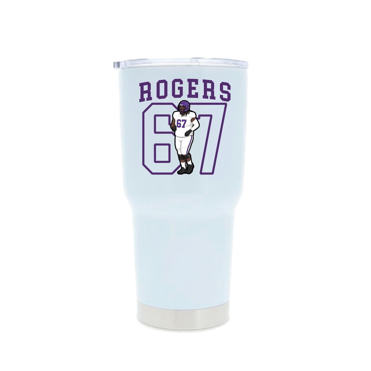 30oz Stainless Steel Tumbler — Shirsey in White