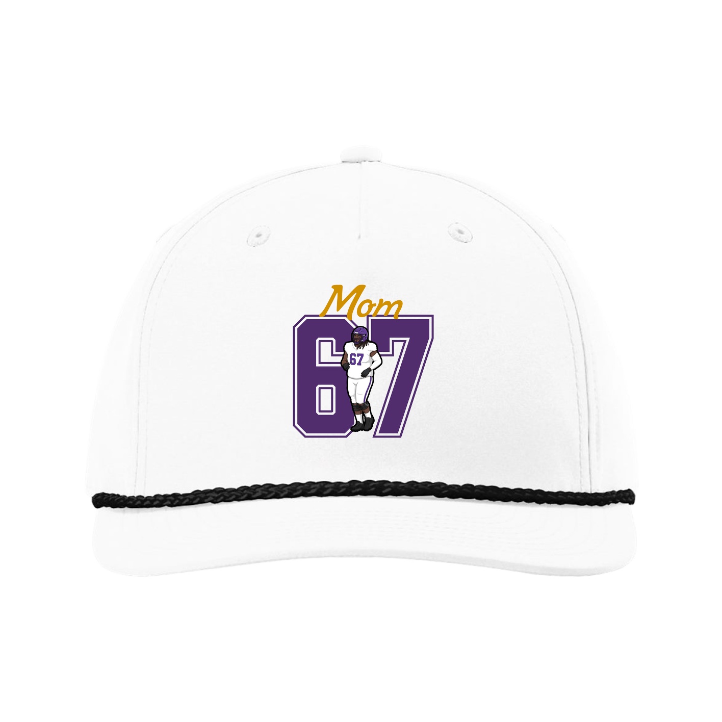 Five-Panel Classic Rope Cap — Mothers Day Shirsey in White