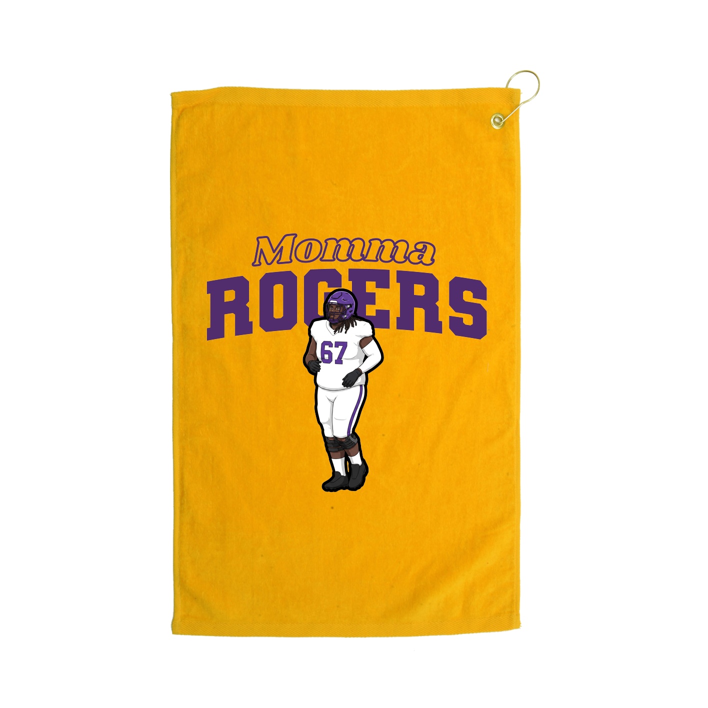 Golf Towel — Mothers Day Block in Gold