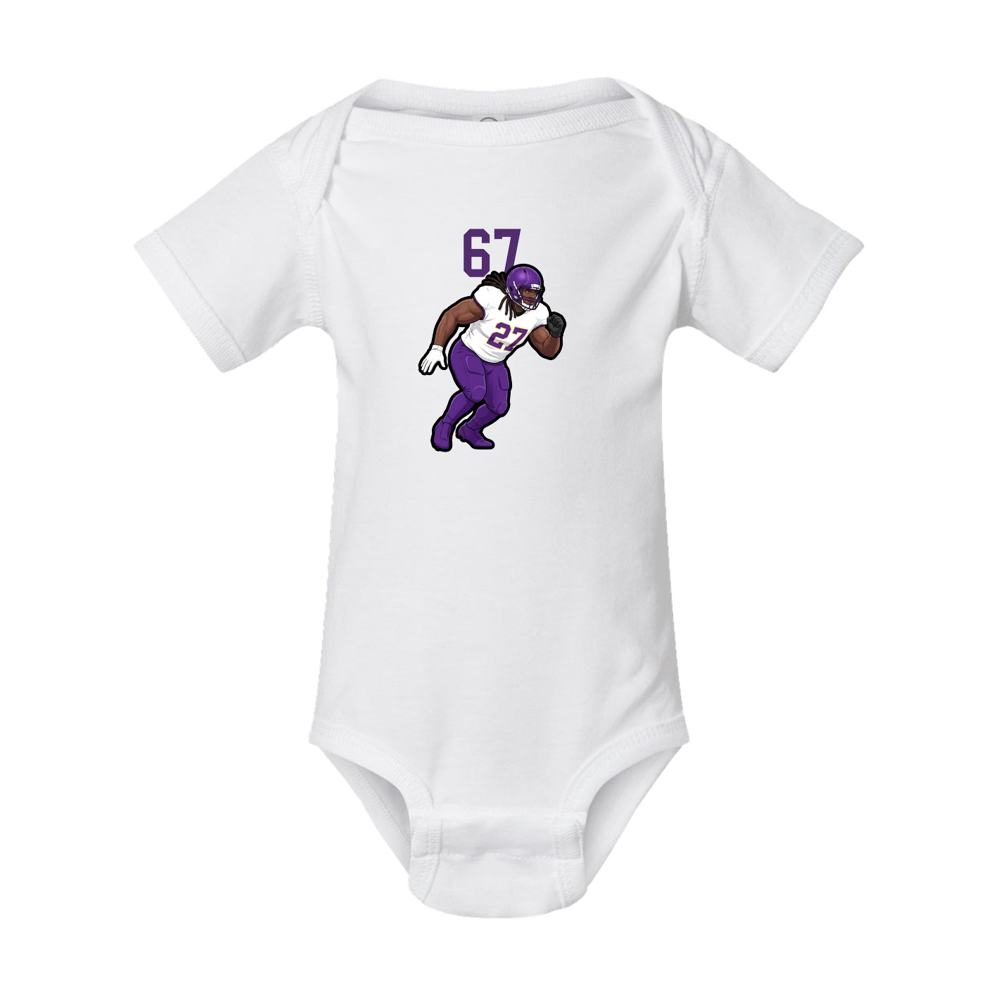 Baby Onesie — Number Top in White