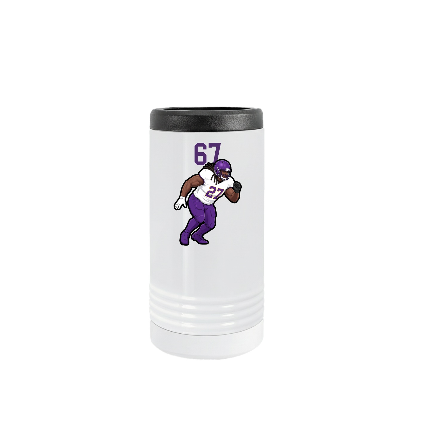 Slim Beverage Holder — Number Top in White