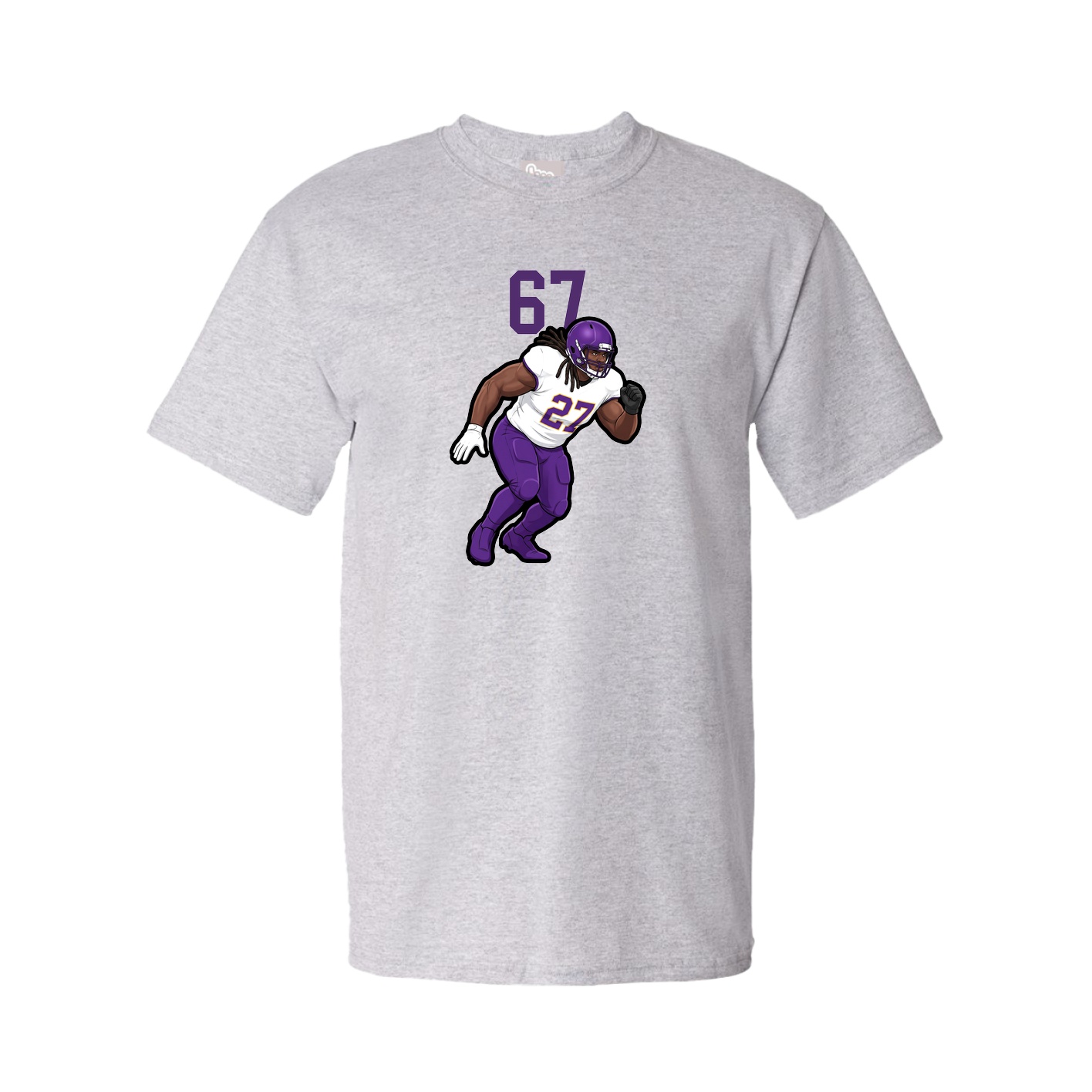 Youth Tee — Number Top in Grey
