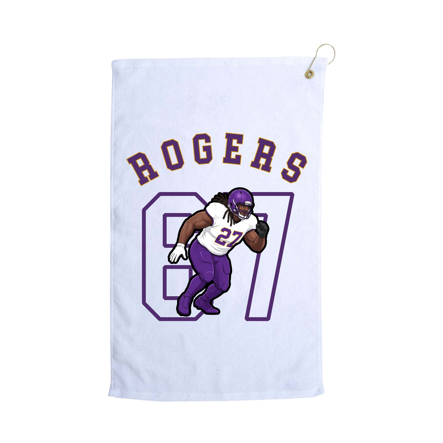 Golf Towel — Shirsey Arch in White
