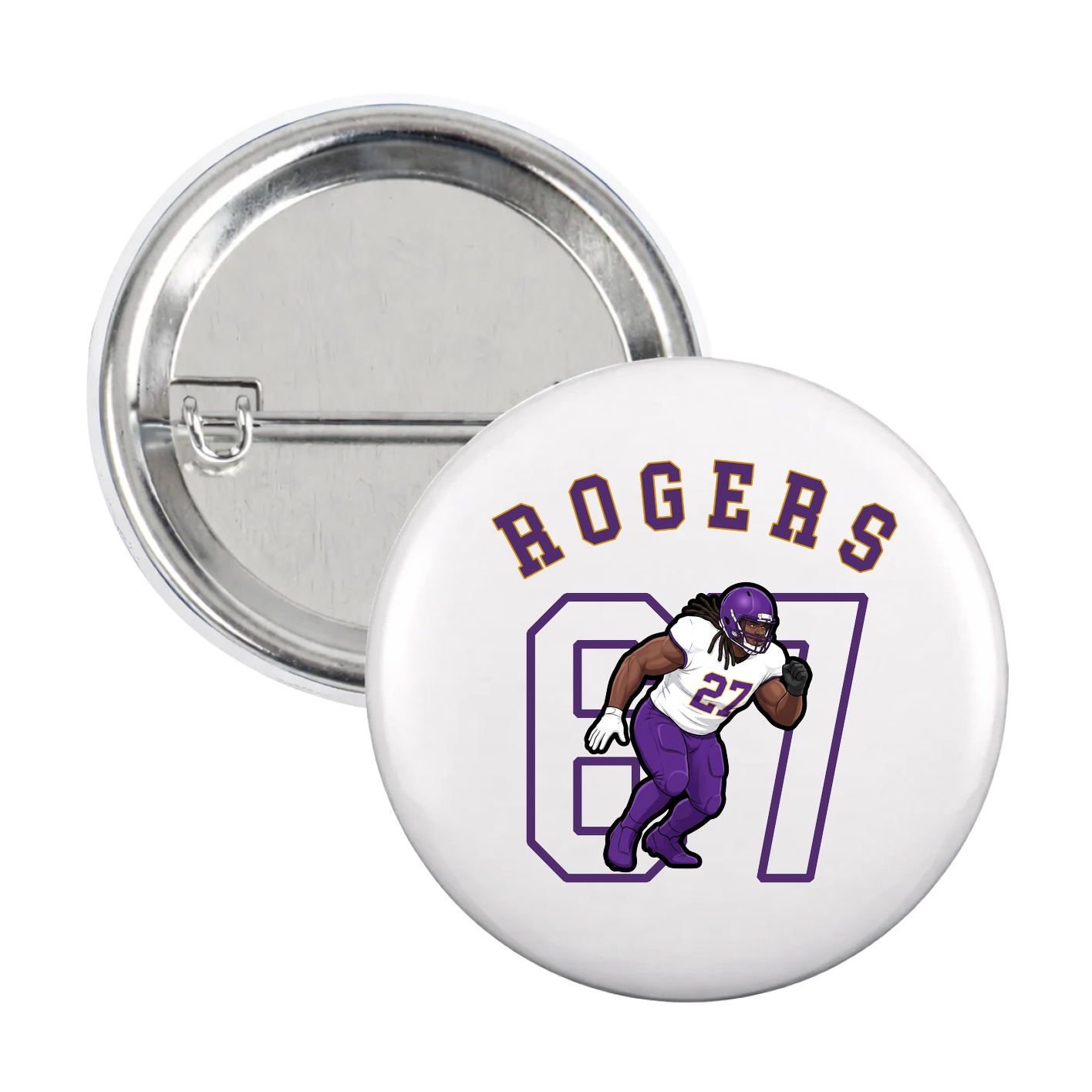 Game Day Button — Shirsey Arch in White