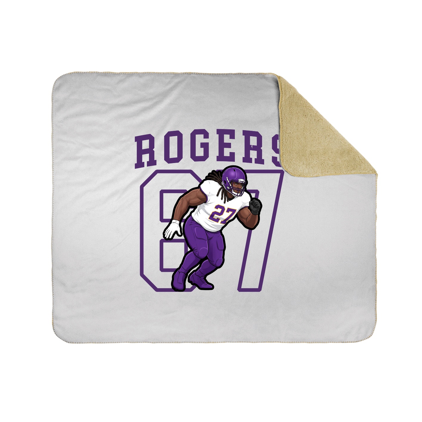 Throw Blanket — Shirsey in White