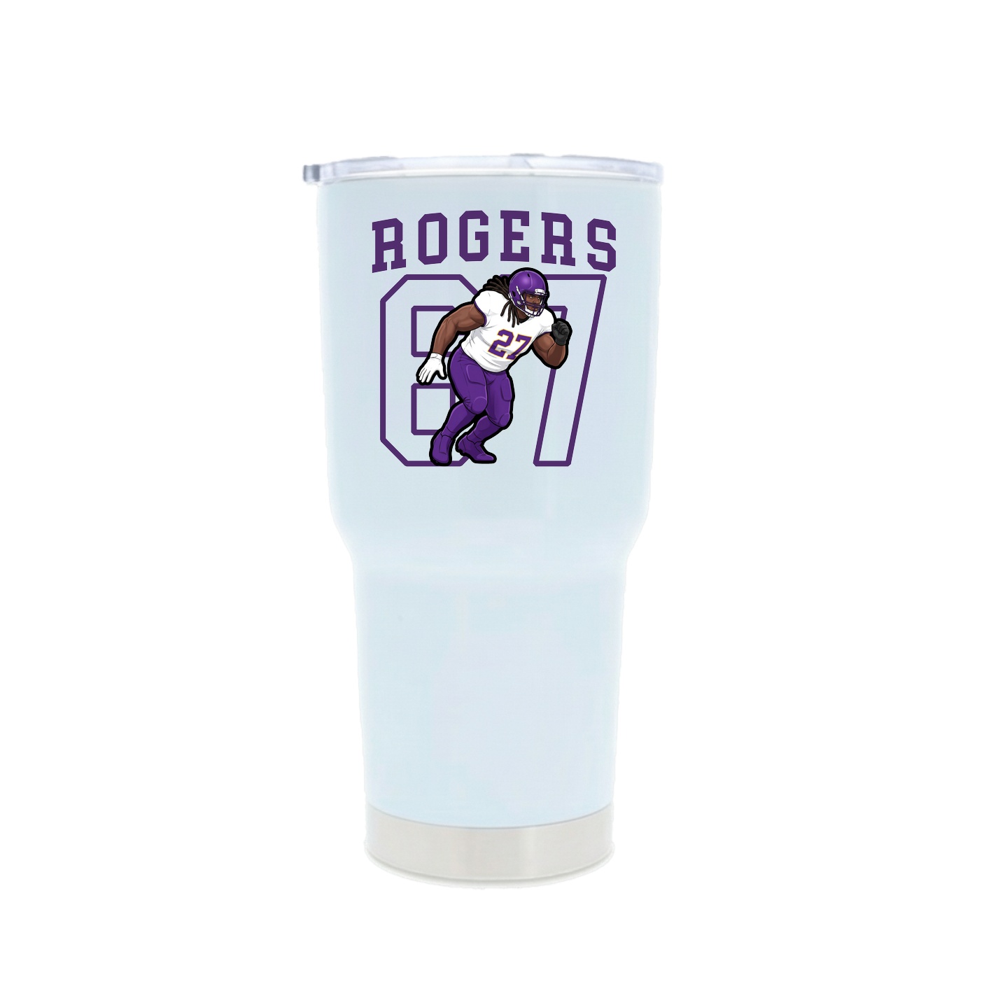 30oz Stainless Steel Tumbler — Shirsey in White