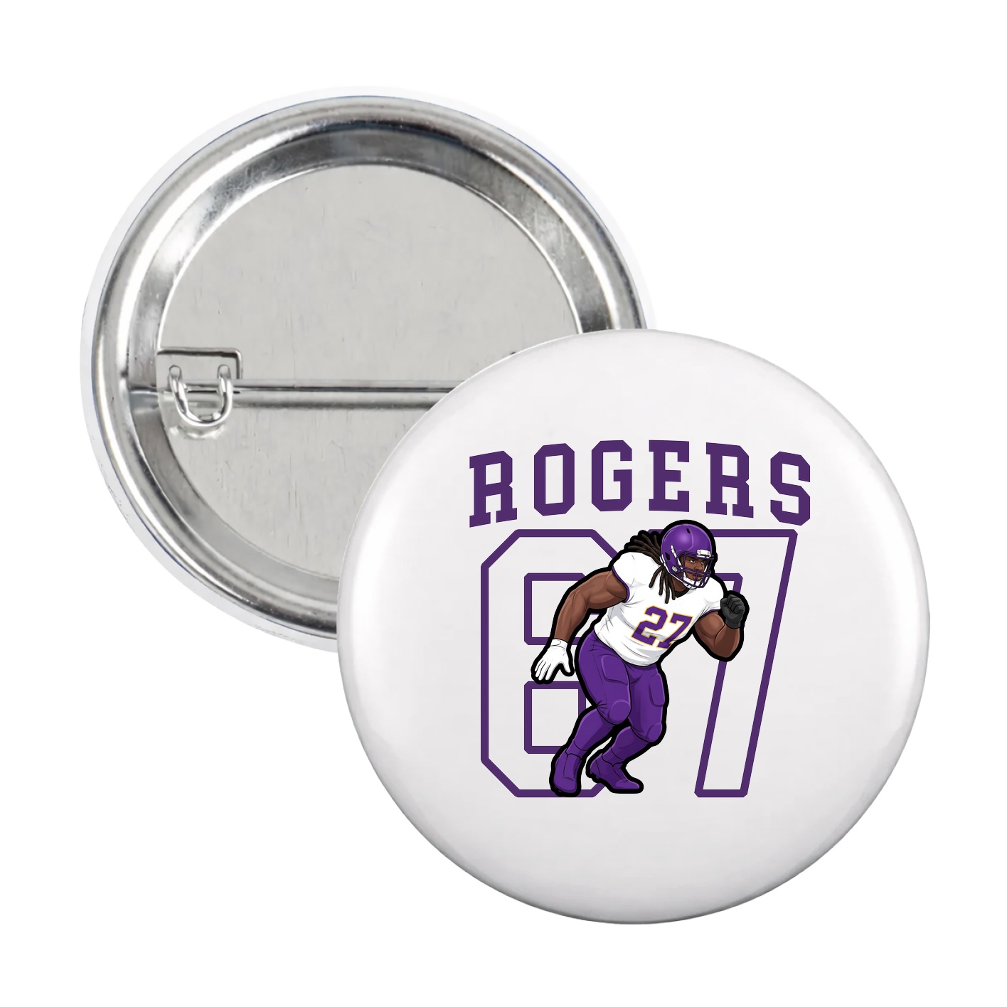 Game Day Button — Shirsey in White
