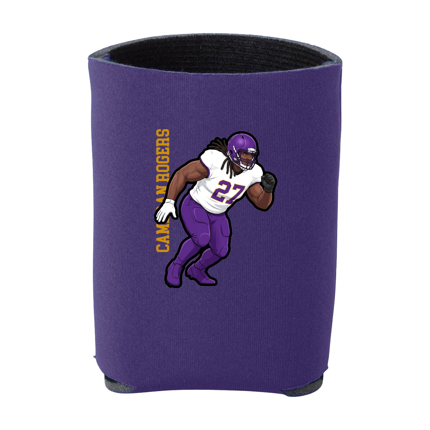 Can Holder — Name Vertical in Purple