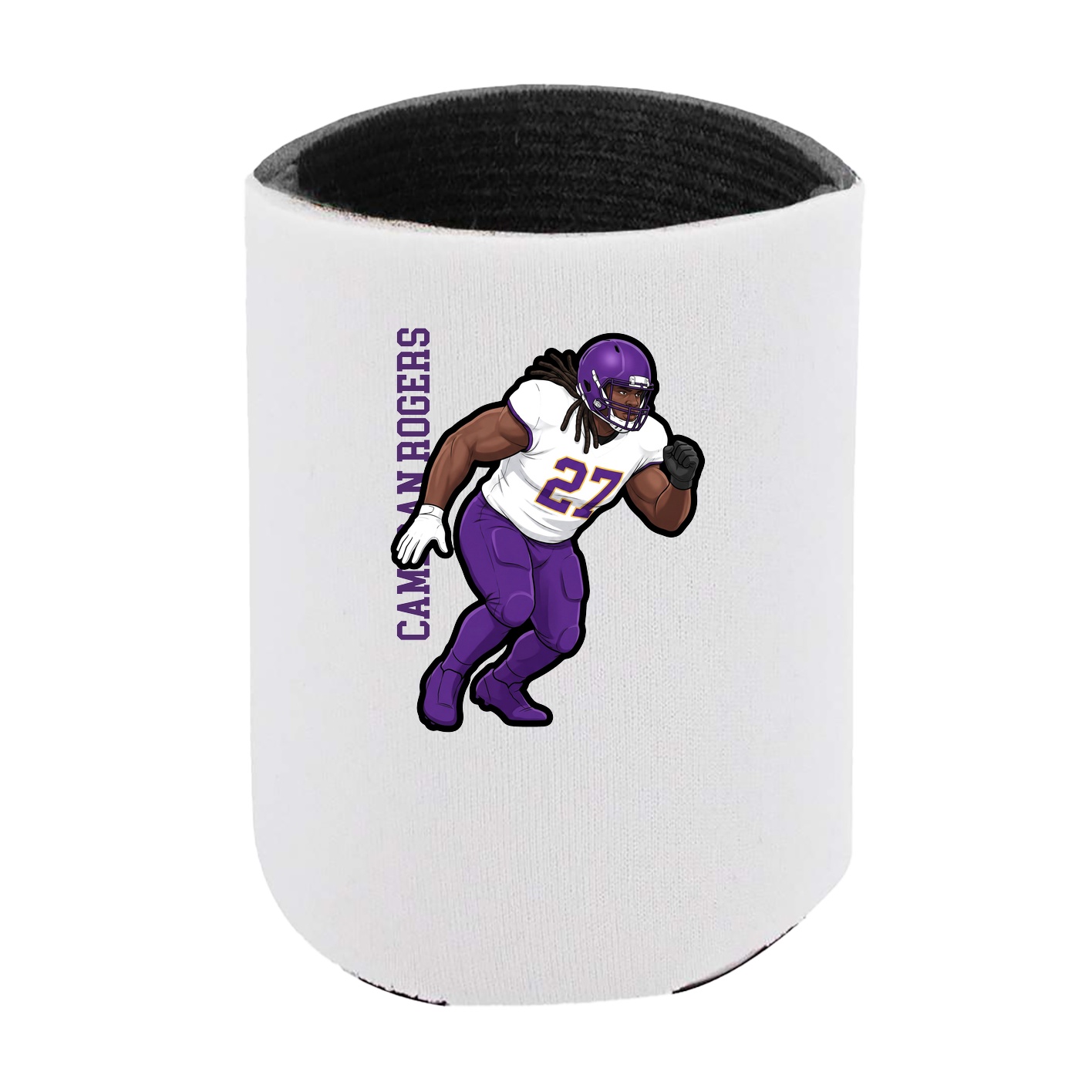 Can Holder — Name Vertical in White