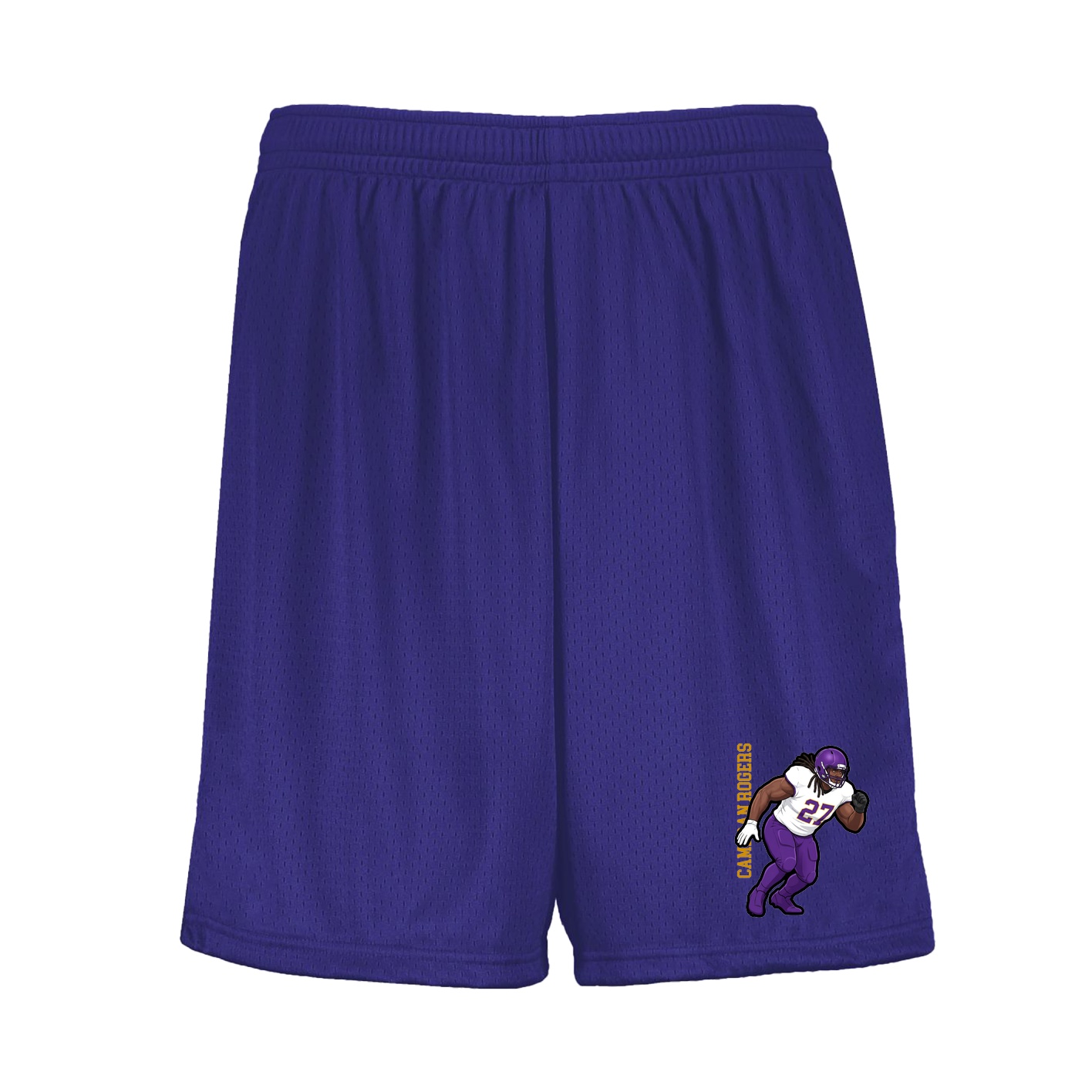 Shorts — Name Vertical in Purple