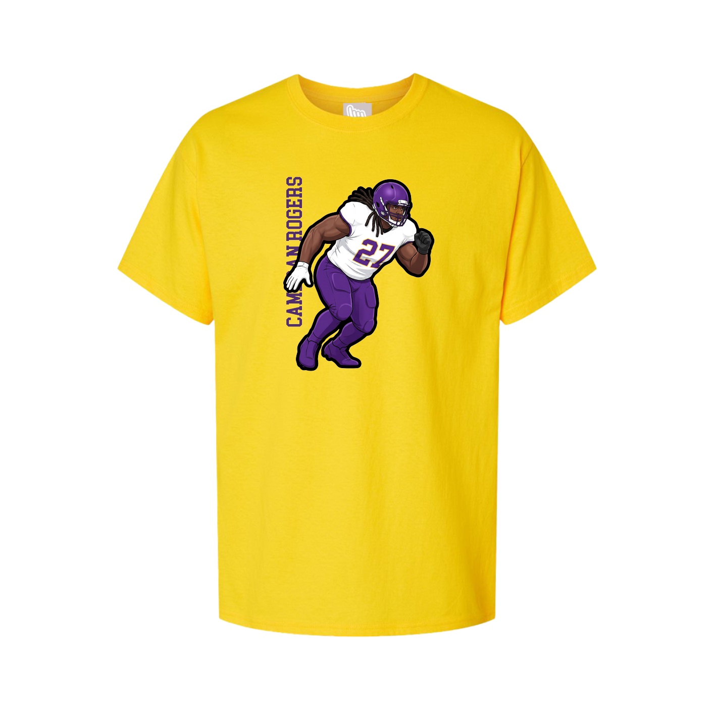 Tee — Name Vertical in Gold