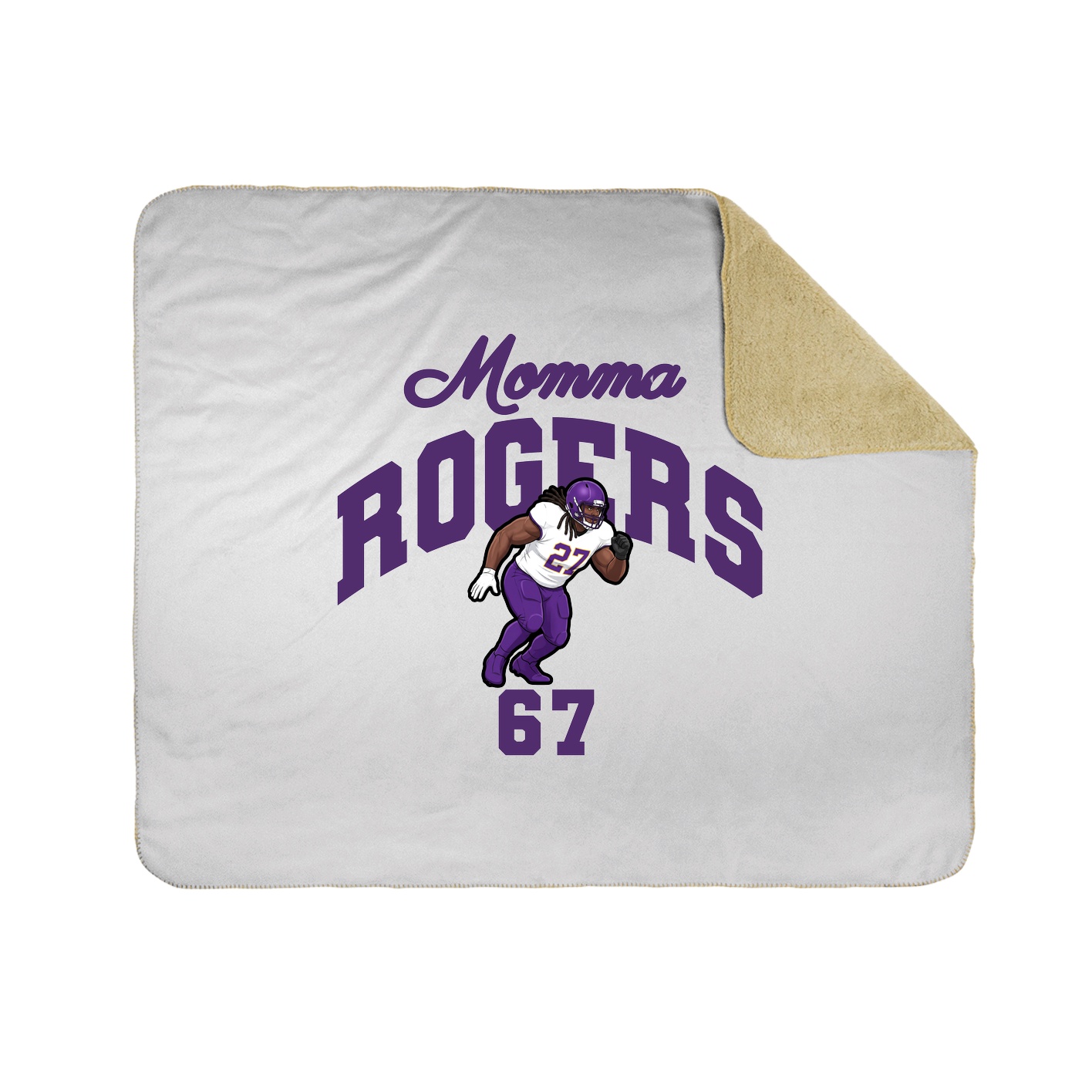 Throw Blanket — Mothers Day Arch in White