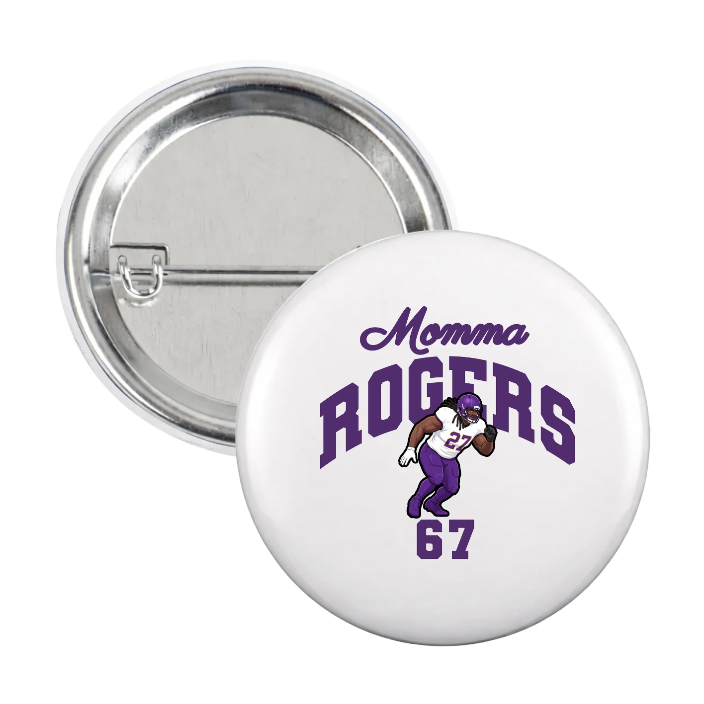 Game Day Button — Mothers Day Arch in White
