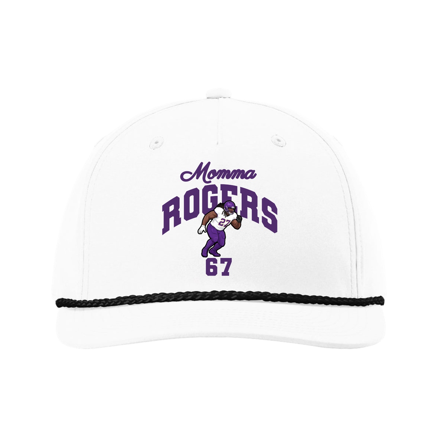 Five-Panel Classic Rope Cap — Mothers Day Arch in White