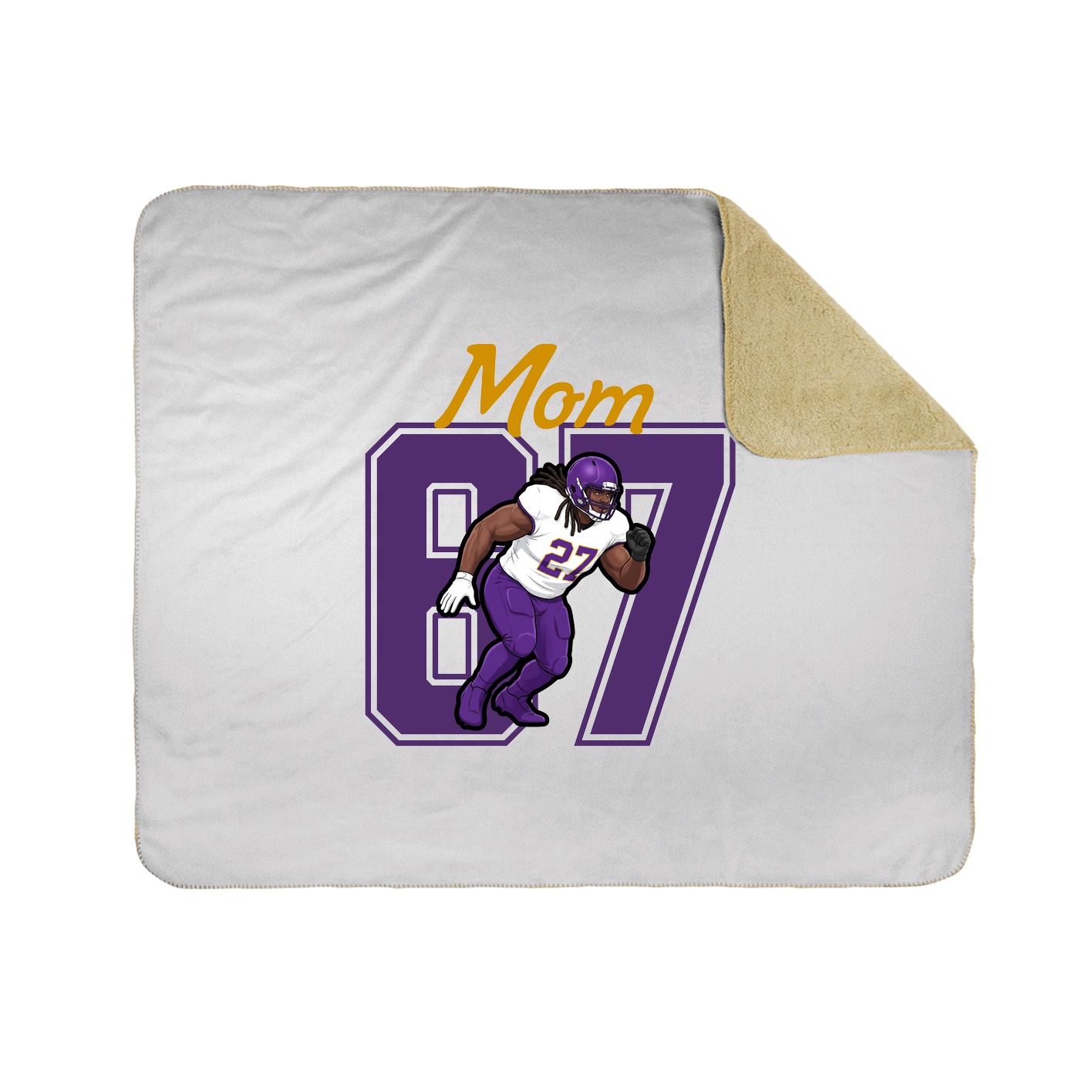 Throw Blanket — Mothers Day Shirsey in White