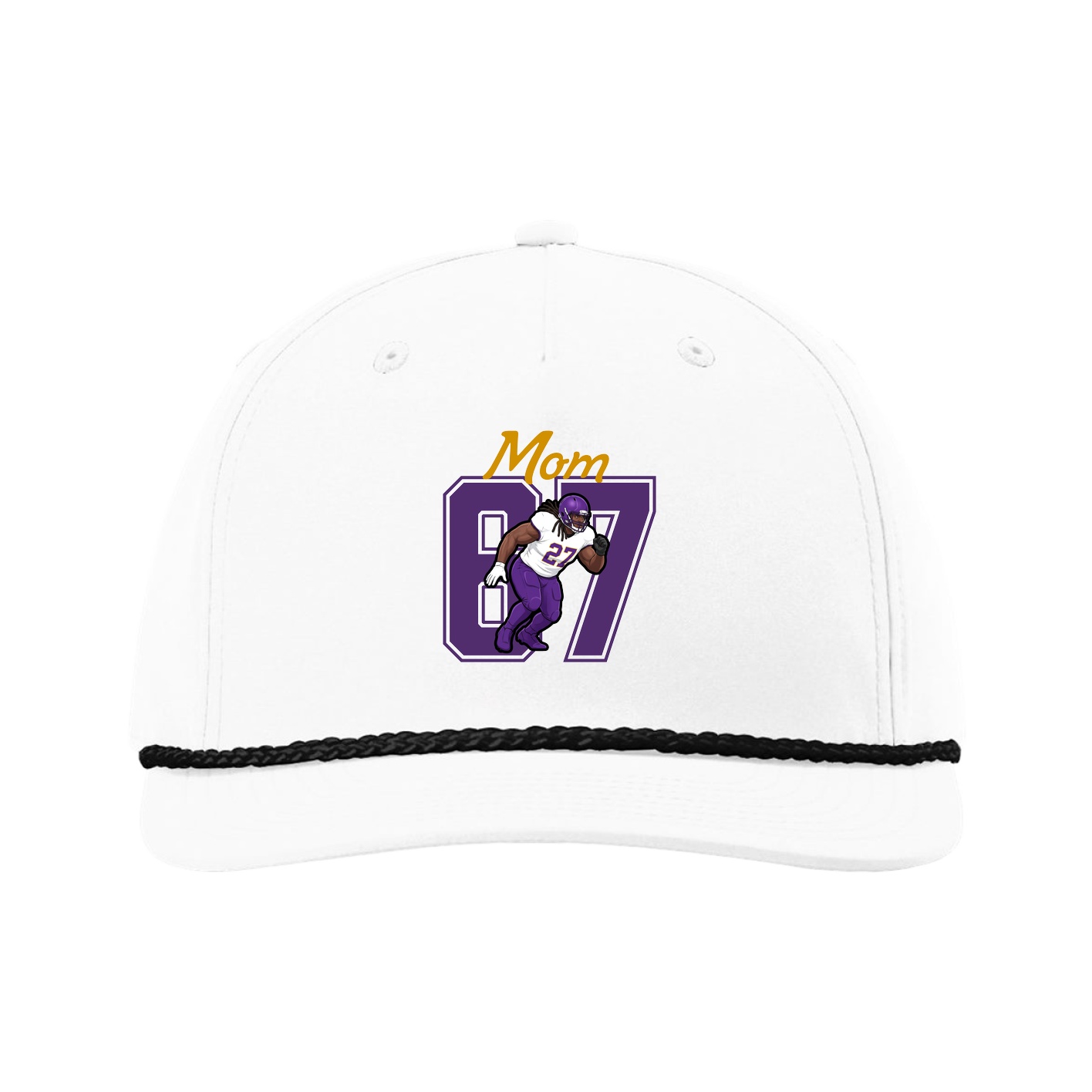 Five-Panel Classic Rope Cap — Mothers Day Shirsey in White