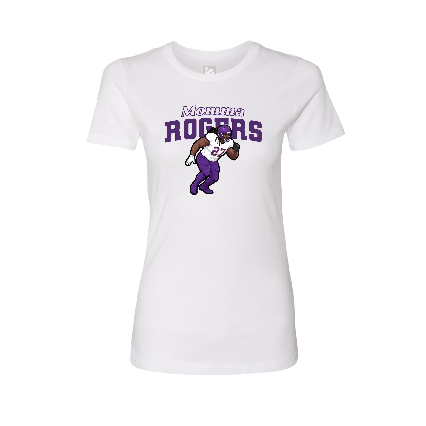 Womens Tee — Mothers Day Block in White