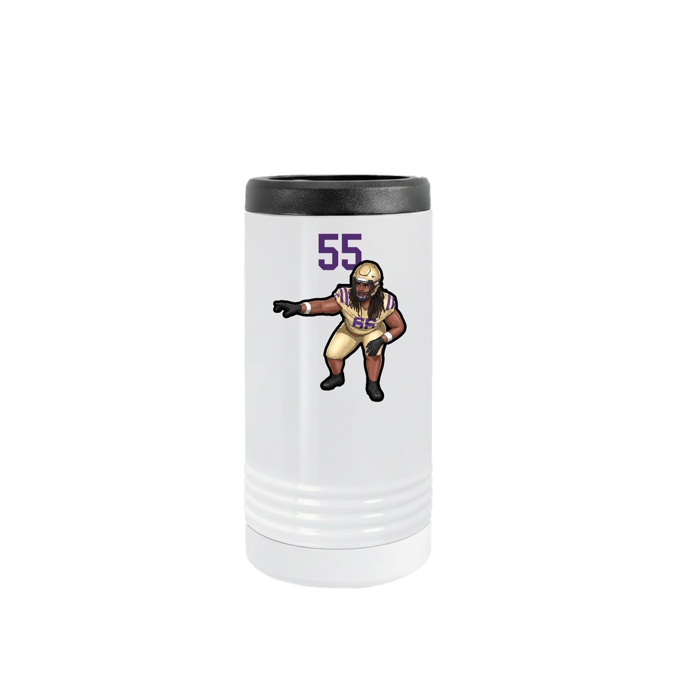 Slim Beverage Holder — Number Top in White