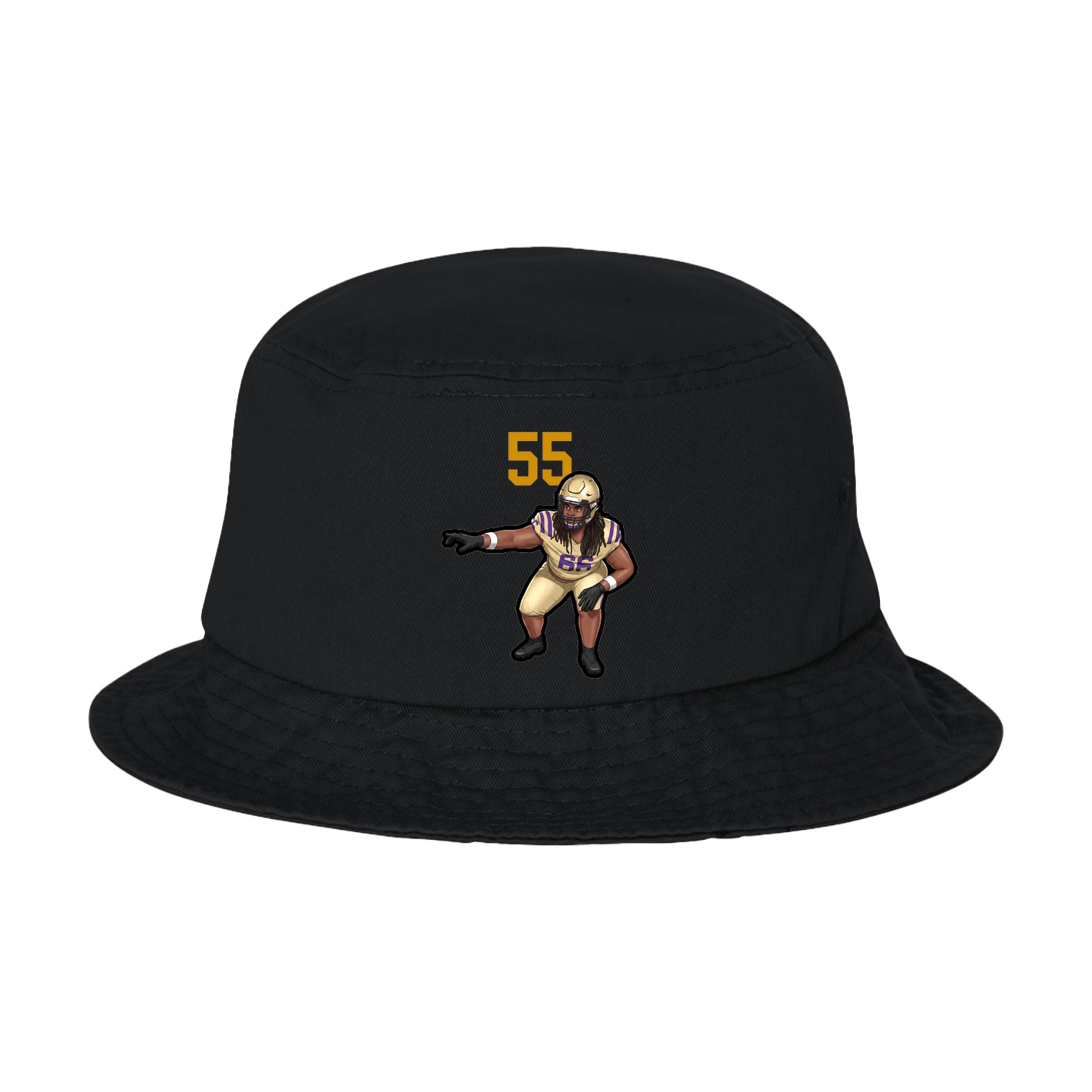 Bucket Cap — Number Top in Black