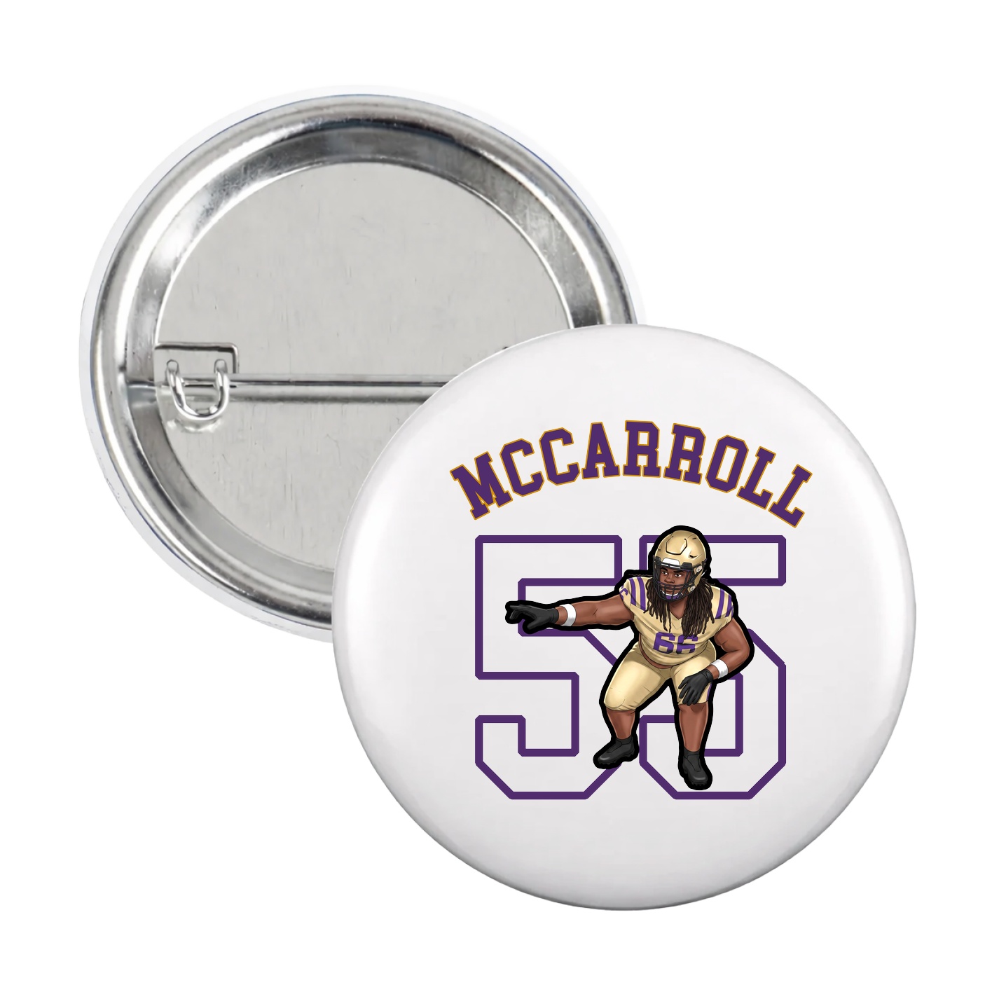 Game Day Button — Shirsey Arch in White