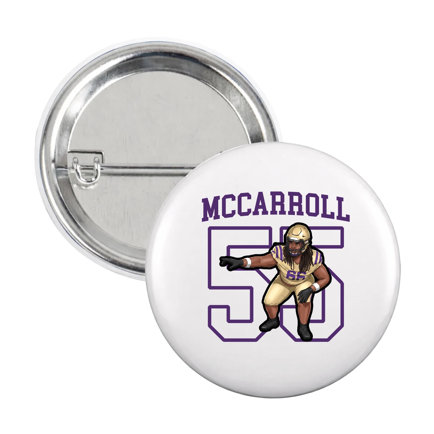 Game Day Button — Shirsey in White