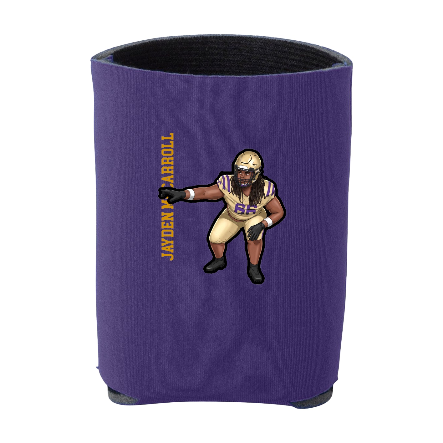 Can Holder — Name Vertical in Purple