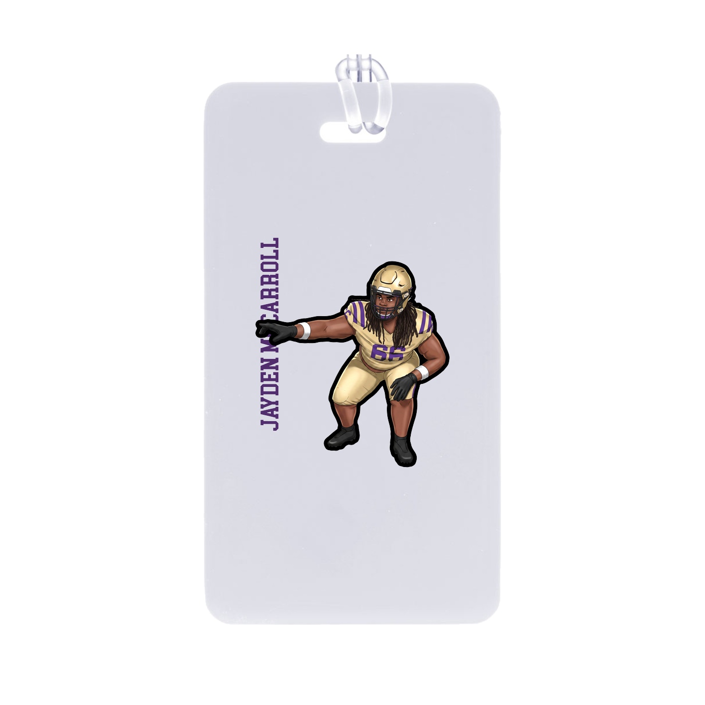 Bag Tag — Name Vertical in Classic