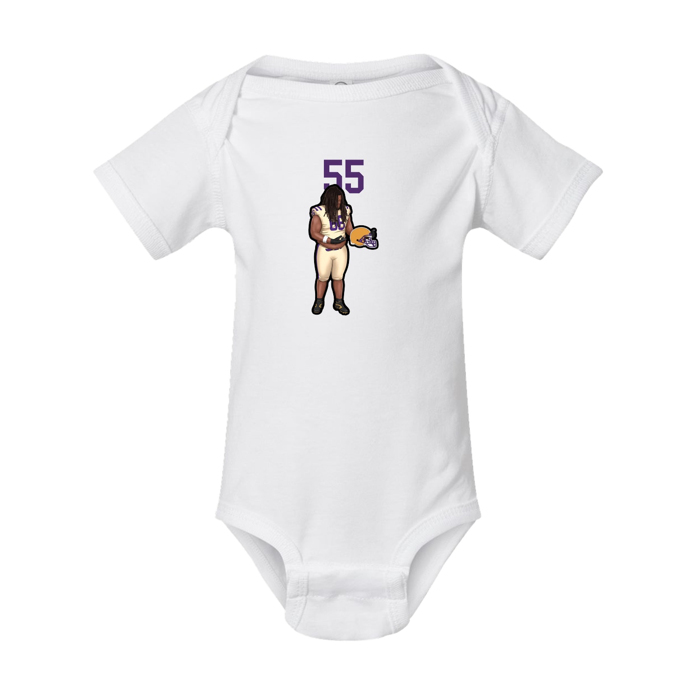 Baby Onesie — Number Top in White