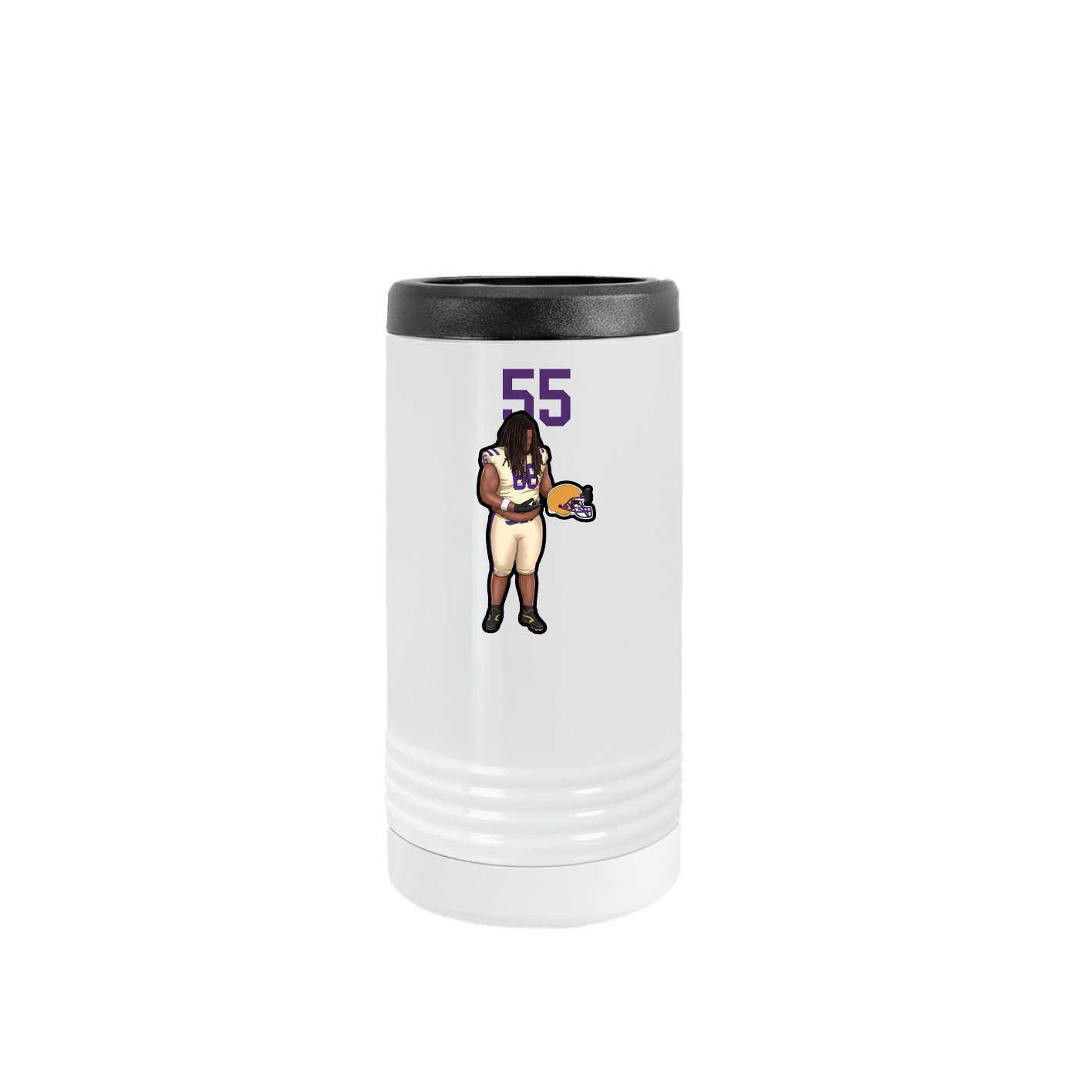 Slim Beverage Holder — Number Top in White