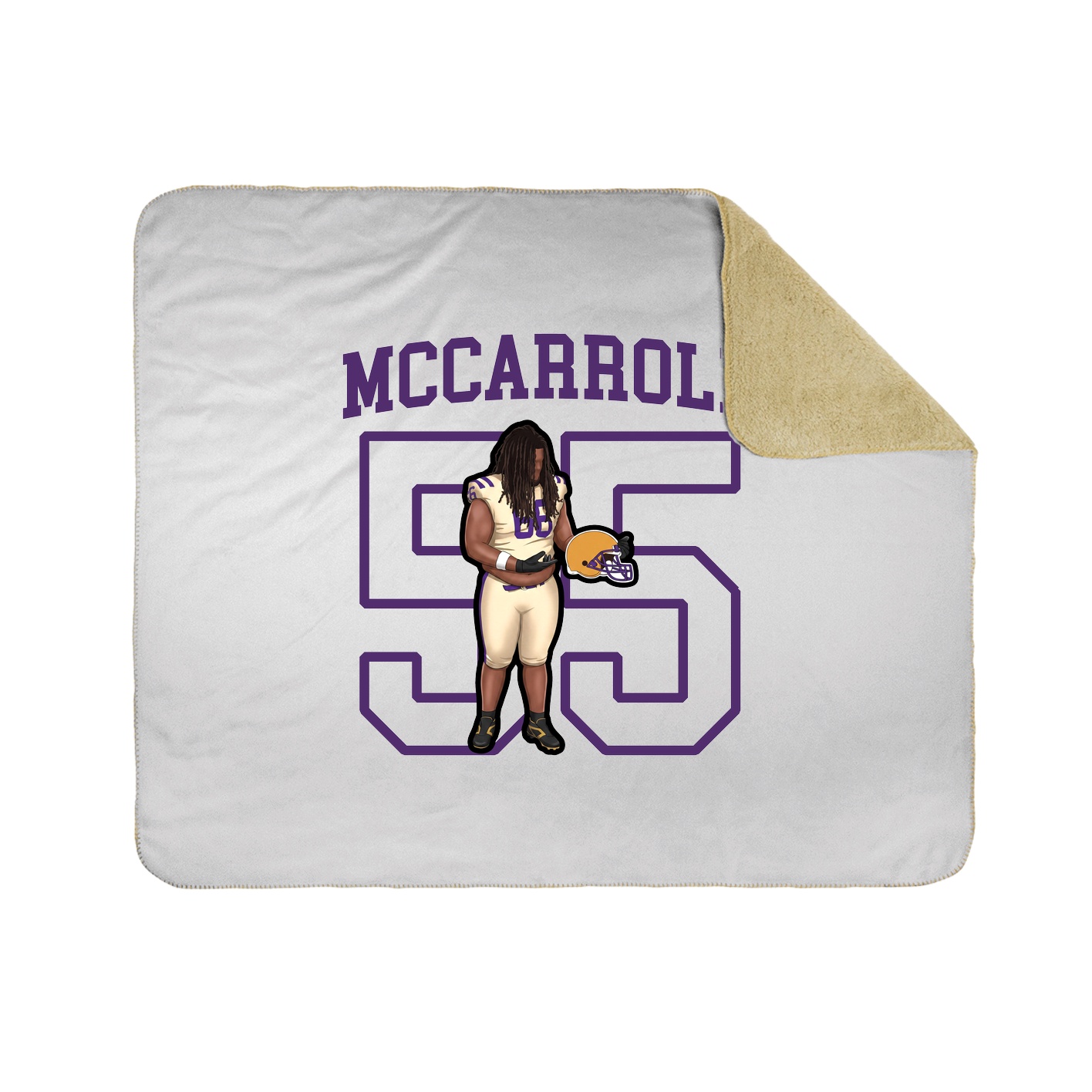 50x60 Sherpa Lined Throw Blanket