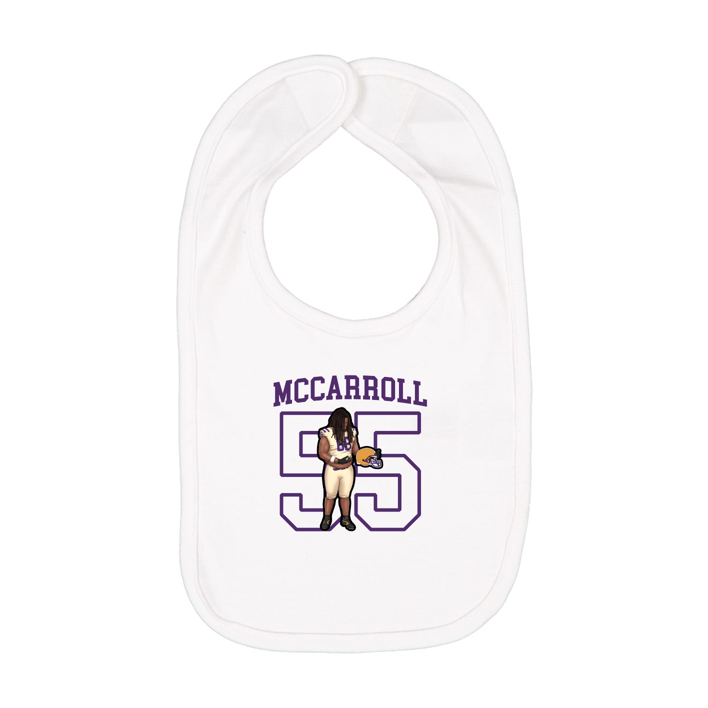 Infant Bib — Shirsey in White