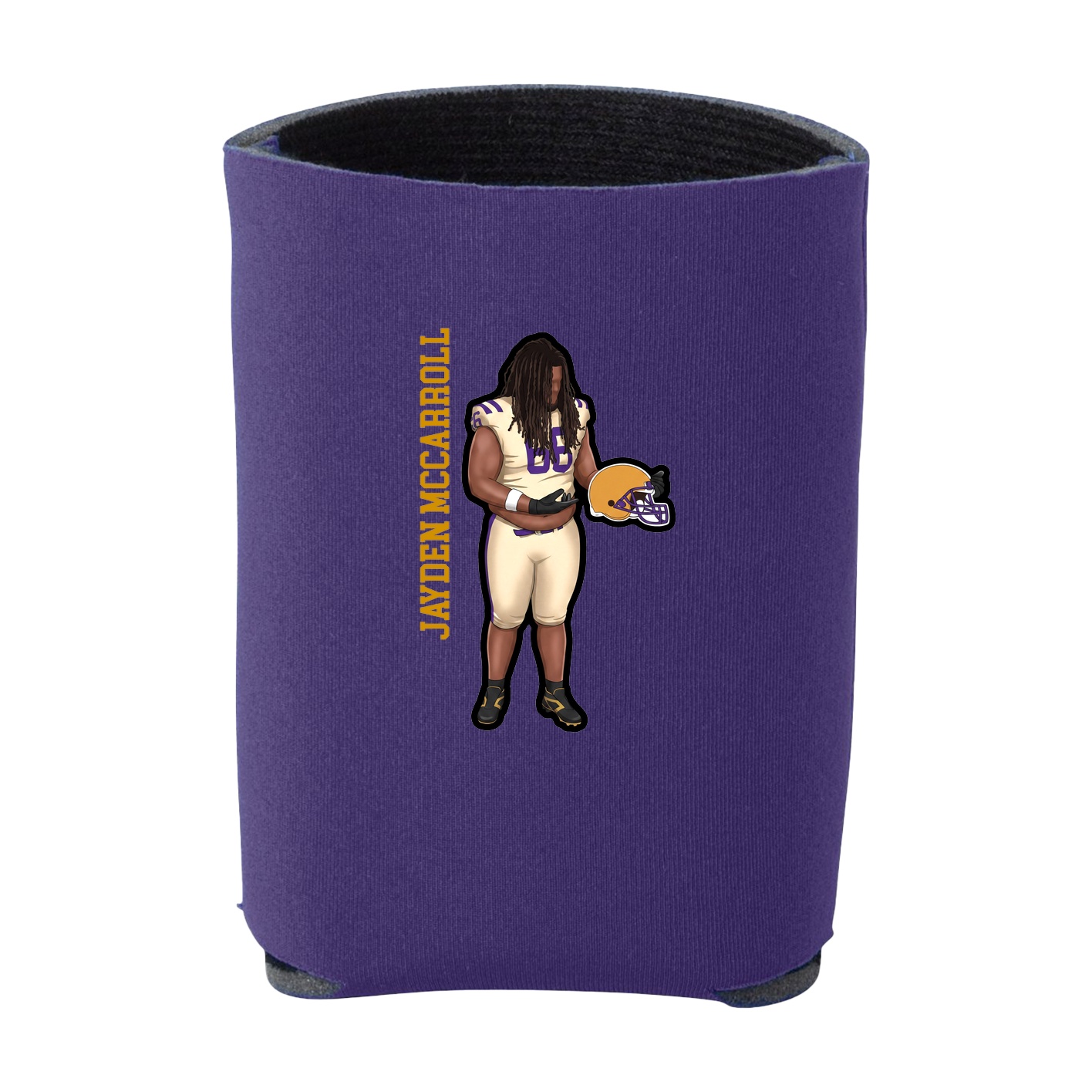 Can Holder — Name Vertical in Purple