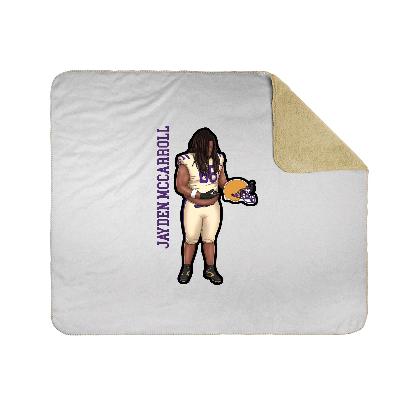 50x60 Sherpa Lined Throw Blanket