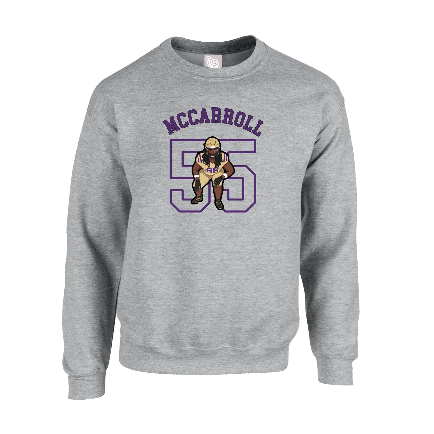Fleece Crew — Shirsey Arch in Grey