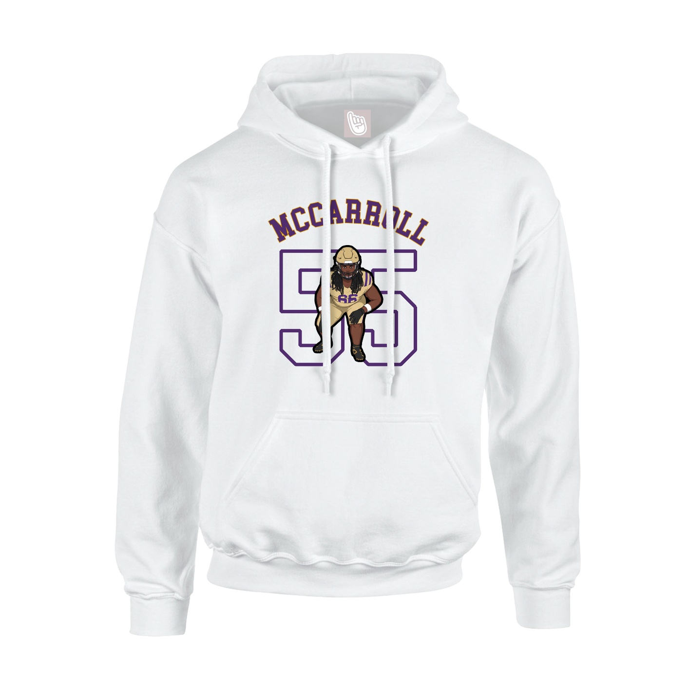 Youth Hoodie — Shirsey Arch in White