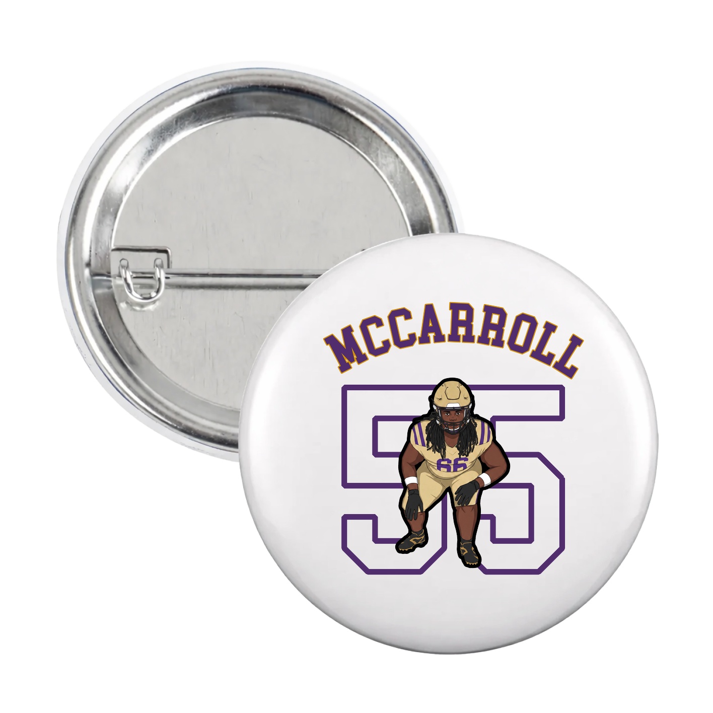 Game Day Button — Shirsey Arch in White