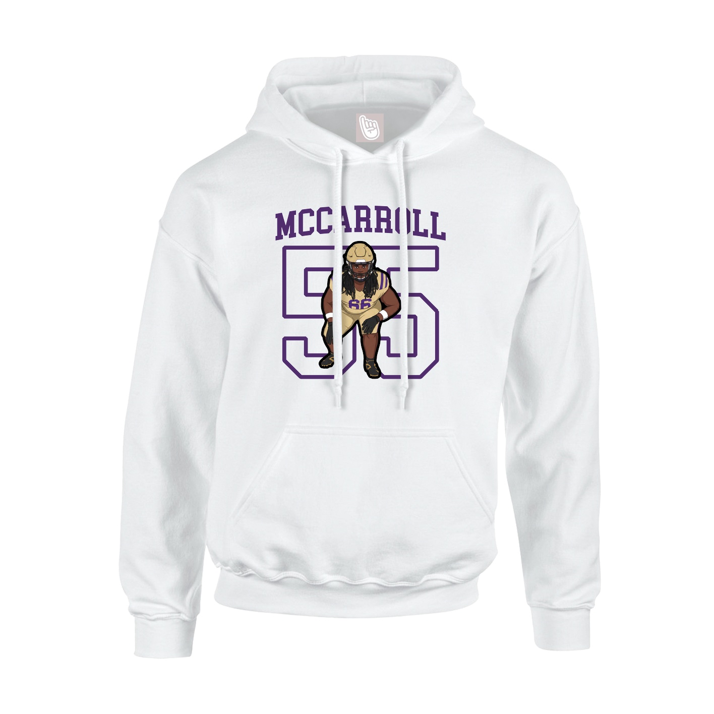 Hoodie — Shirsey in White