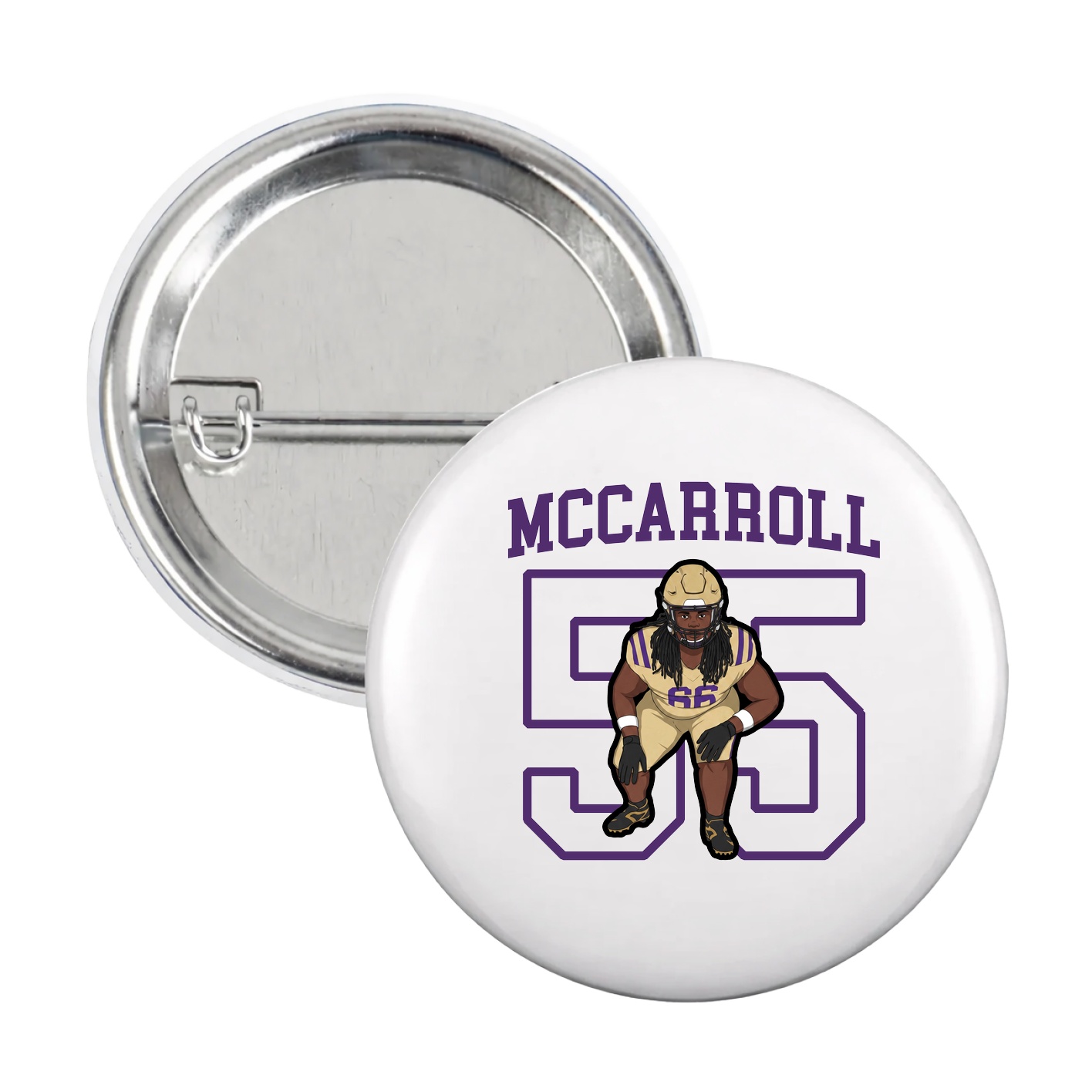 Game Day Button — Shirsey in White