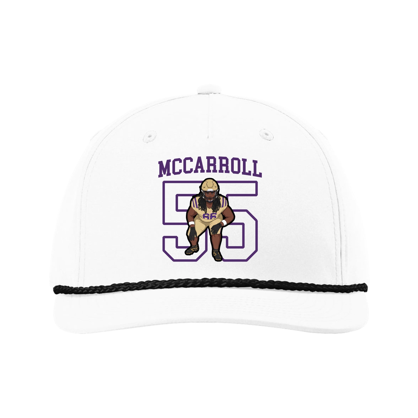 Five-Panel Classic Rope Cap — Shirsey in White