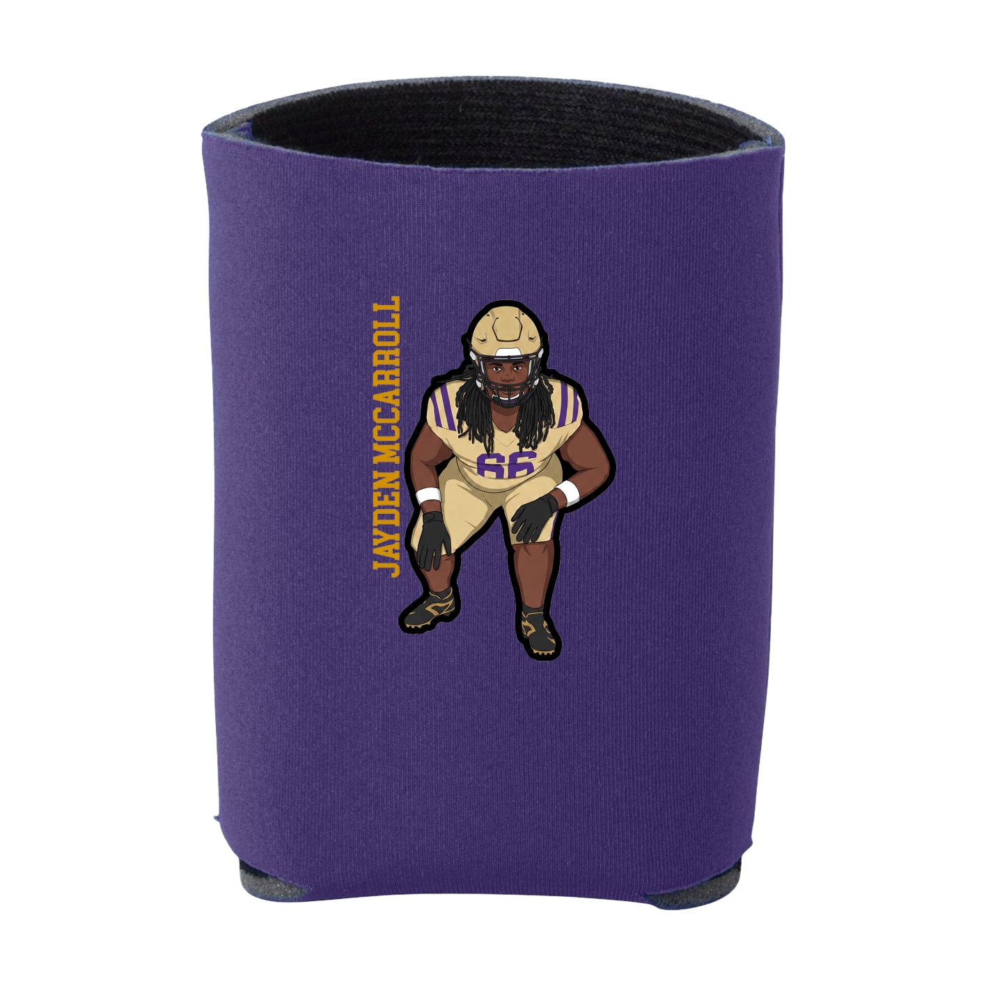 Can Holder — Name Vertical in Purple